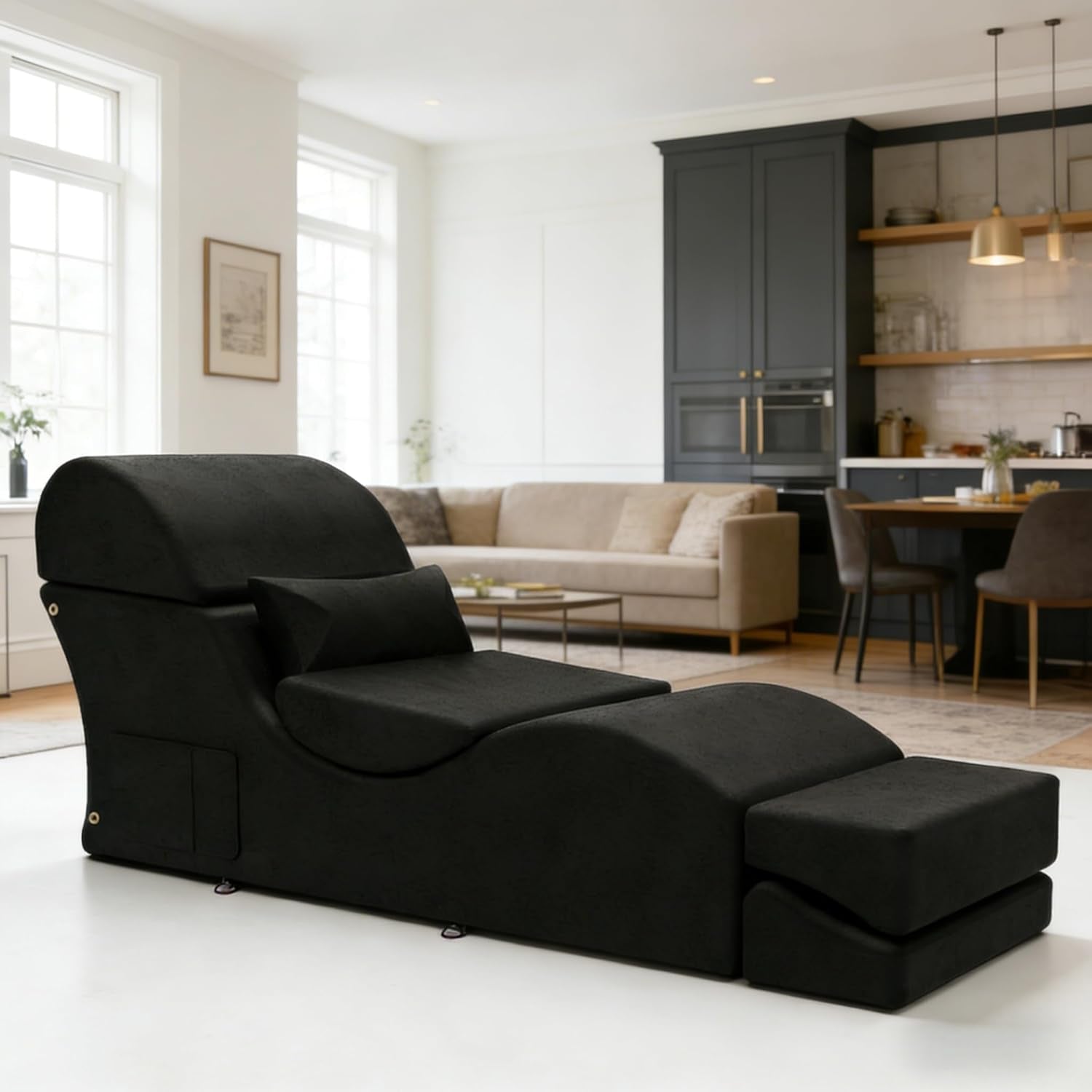 BlackOut High-Density 2-in-1 Sex Chaise Lounge 