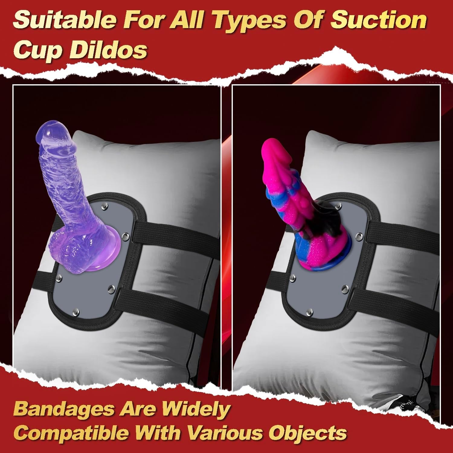 PivotPleasure Suction Cup Dildo Mount | Adjustable Strap-On Saddle