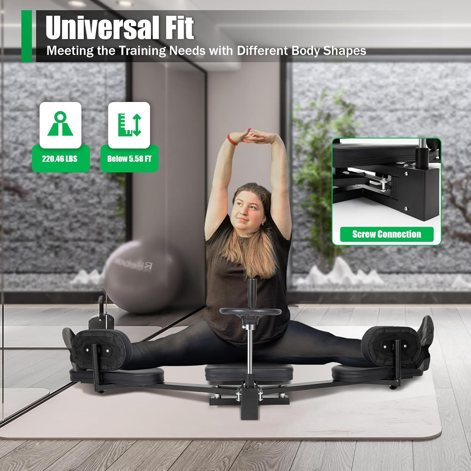 Leg Stretcher Split Machine for Dancers, Split Machine for Flexibility Adults, 180 Degrees Pro Leg Stretcher Split Machine，Stretch Machine for Home Gym