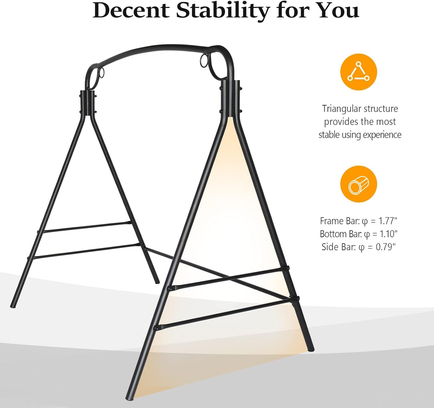 IronNoir Metal Sex Swing Stand | 660 lb Steel Frame