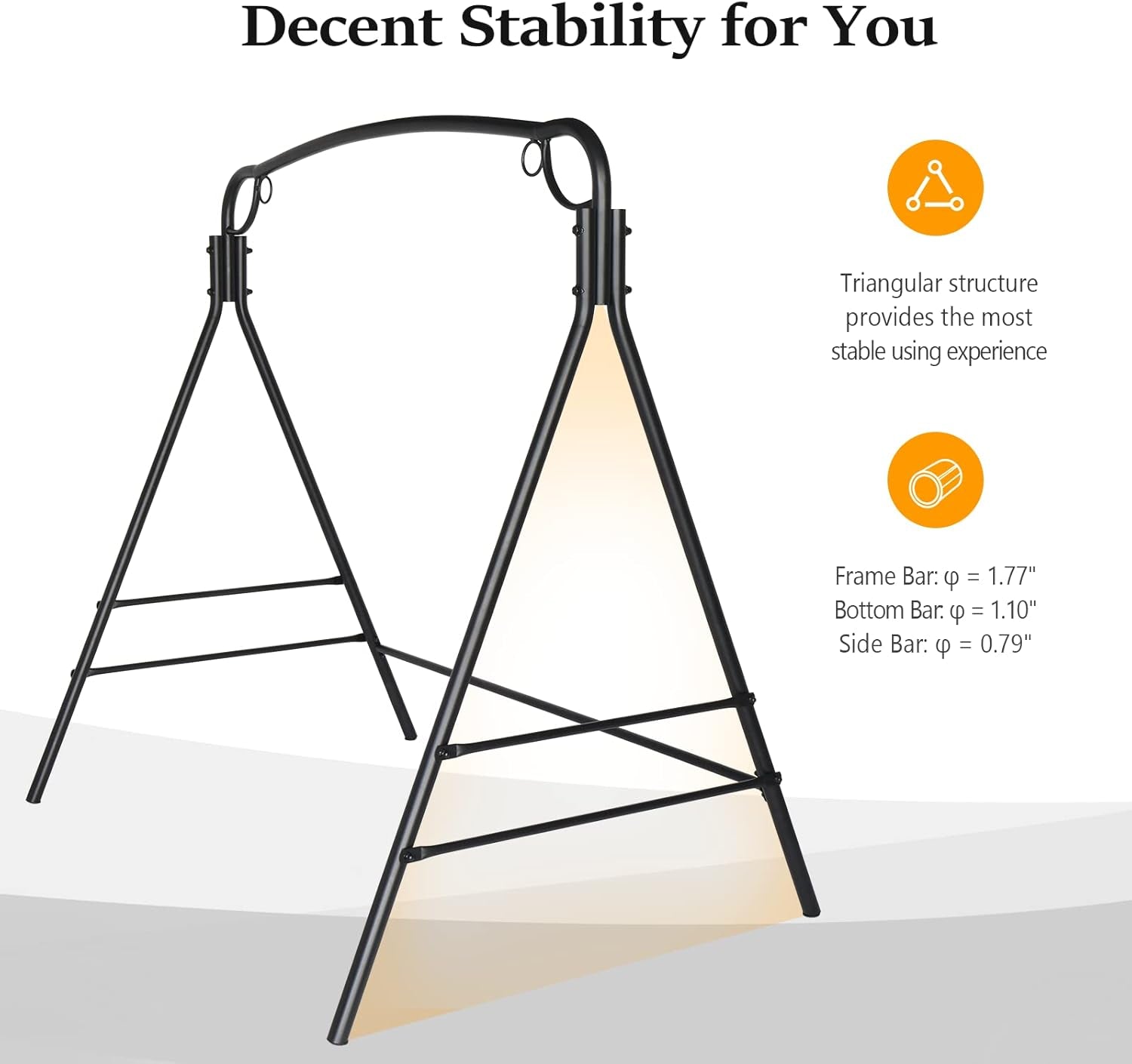 IronNoir Metal Sex Swing Stand | 660 lb Steel Frame