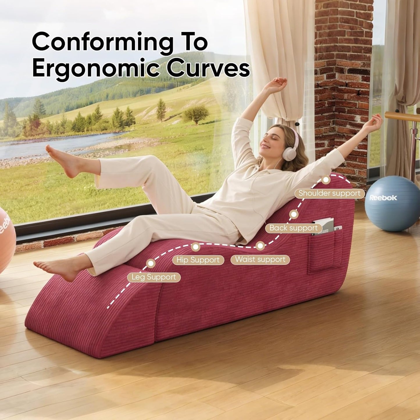 CrimsonSway Sex Chaise Lounge Chair