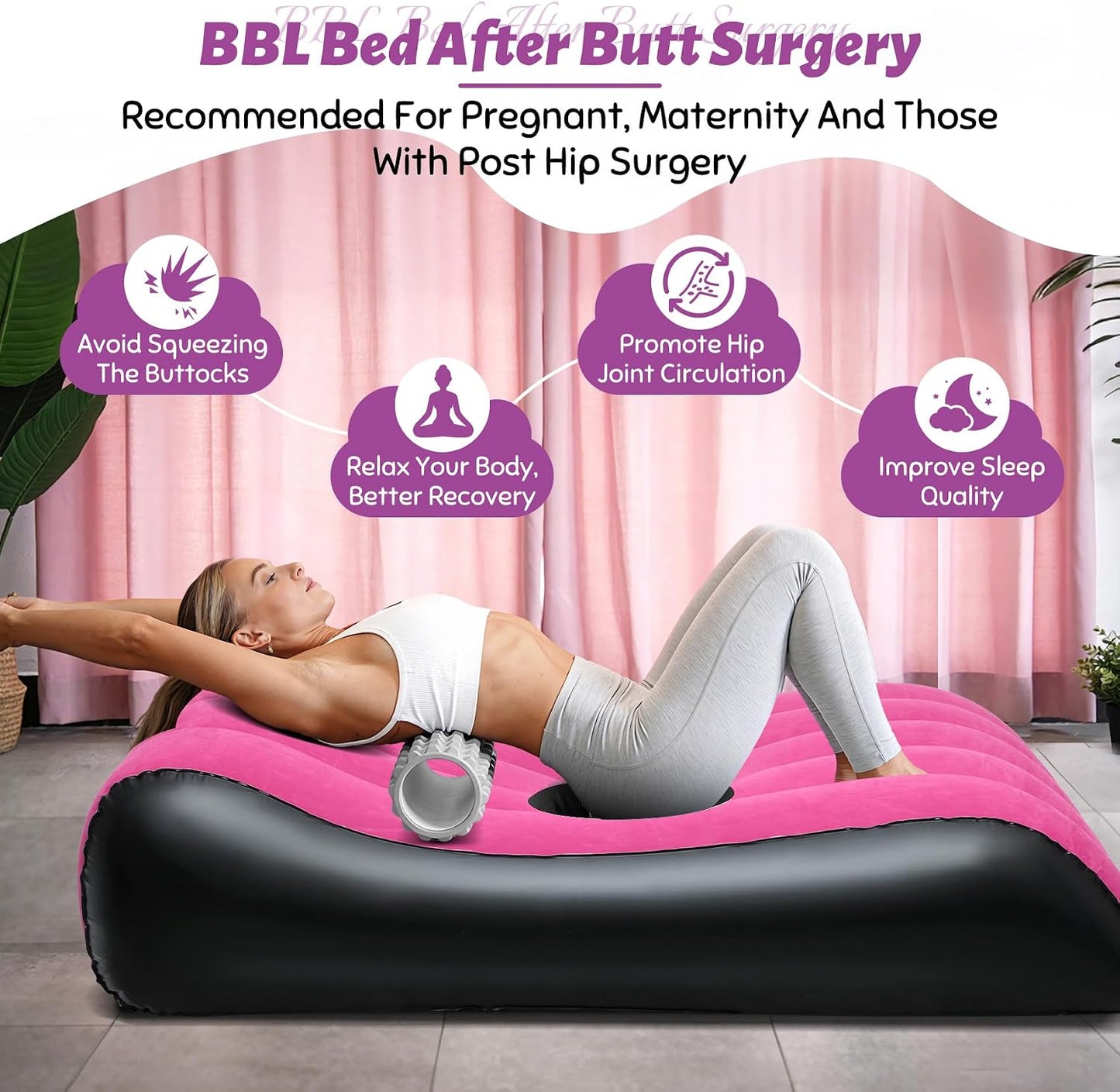 VelvetContour Inflatable Sex Sofa & BBL Recovery Bed