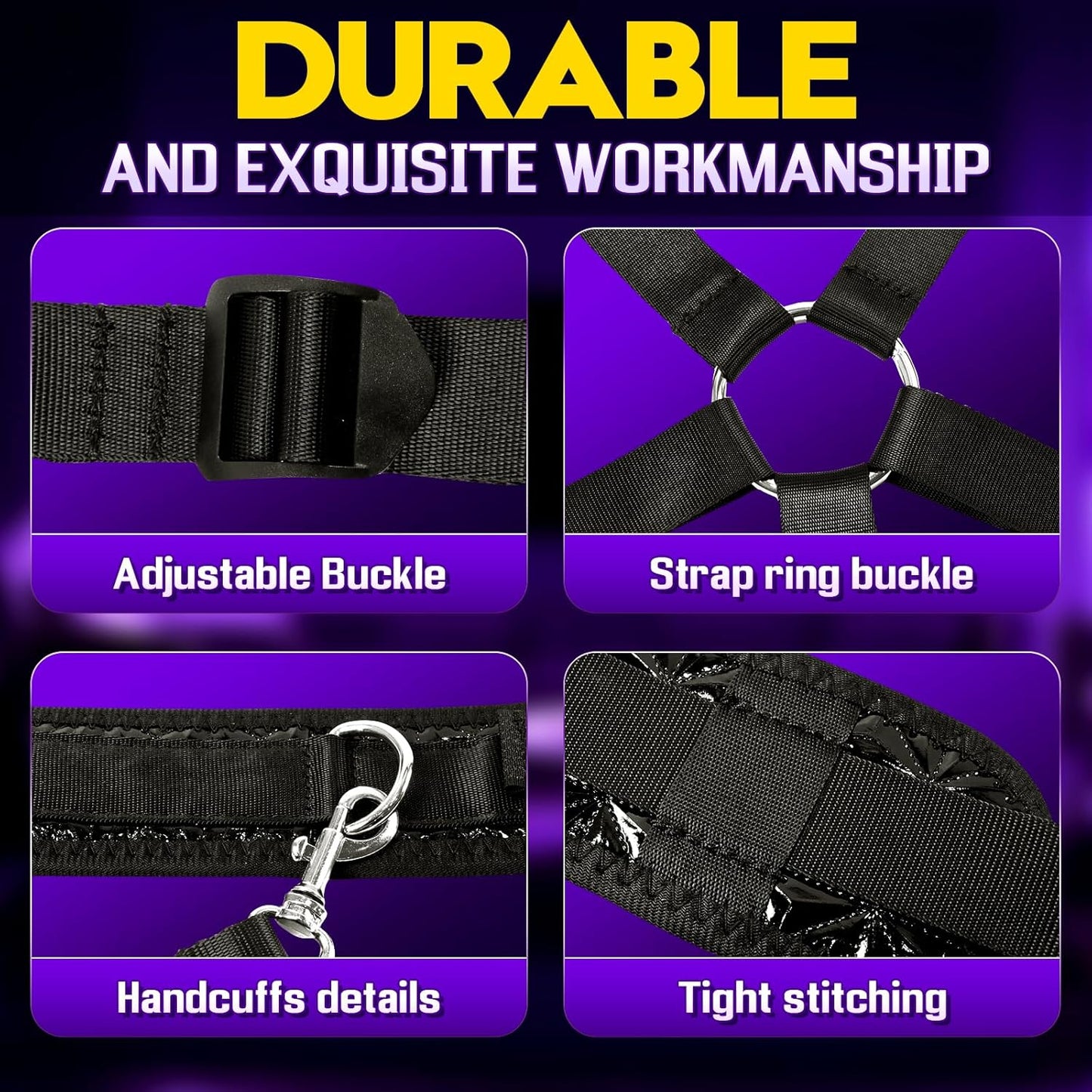 CollarBond BDSM Sensory Collar Leash Sling Set