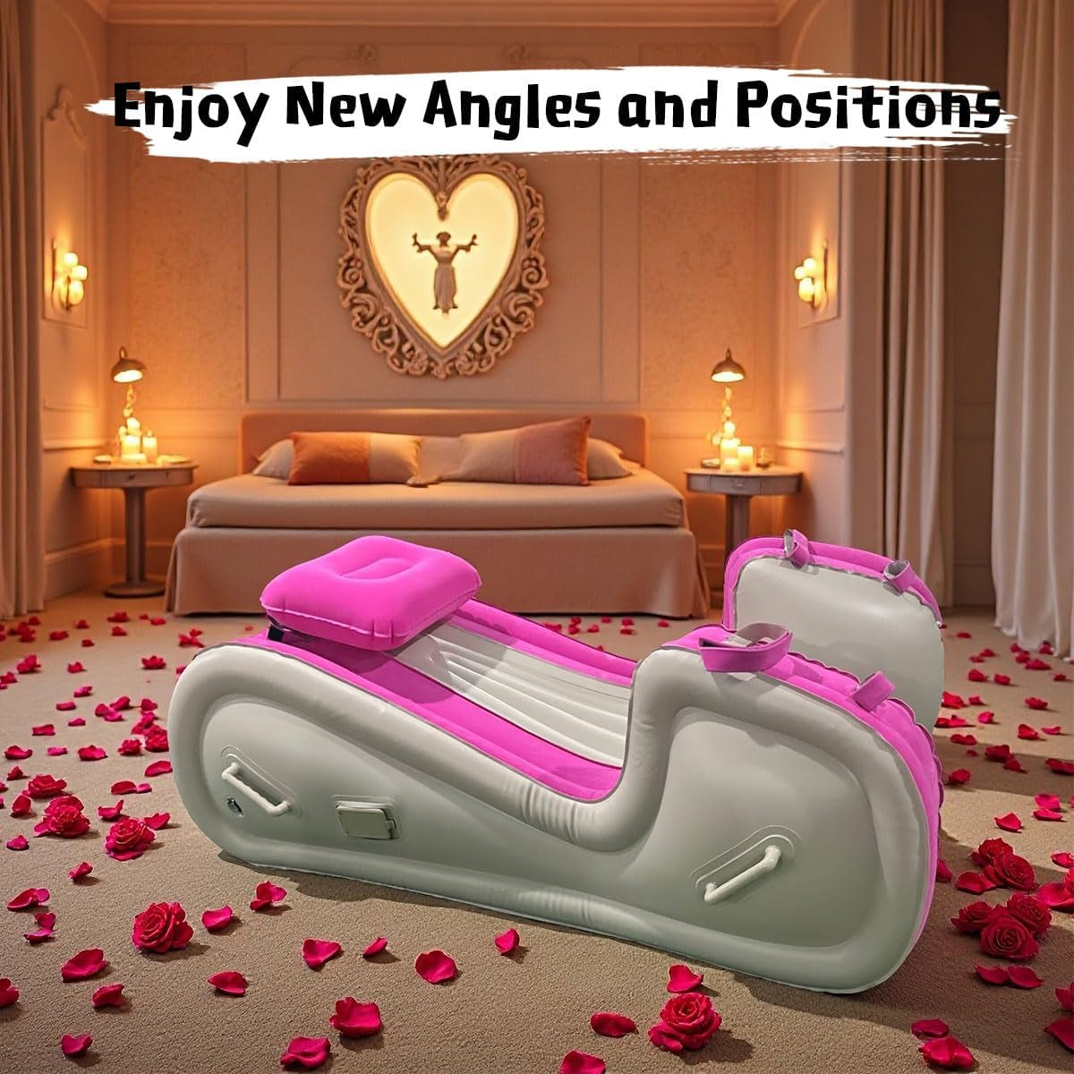 RaptureRecline Ergonomic Inflatable Sex Sofa for Couples