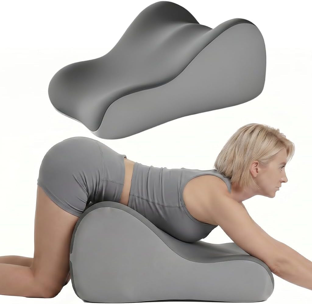 NightCrescent 27° Sex Wedge Pillow for Couples | Memory Foam Support