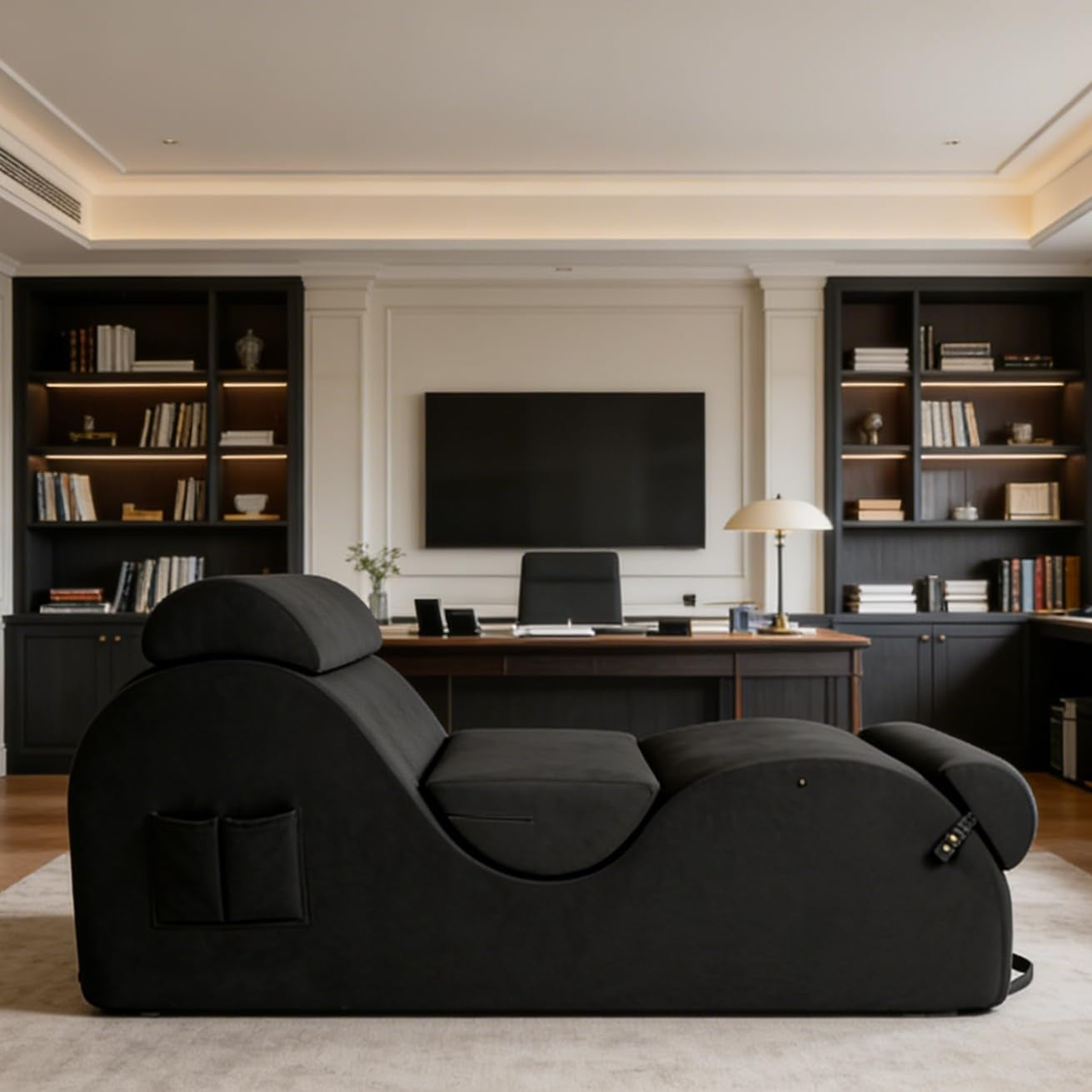 VelvetReverie Large Velvet Sex Chaise Lounge