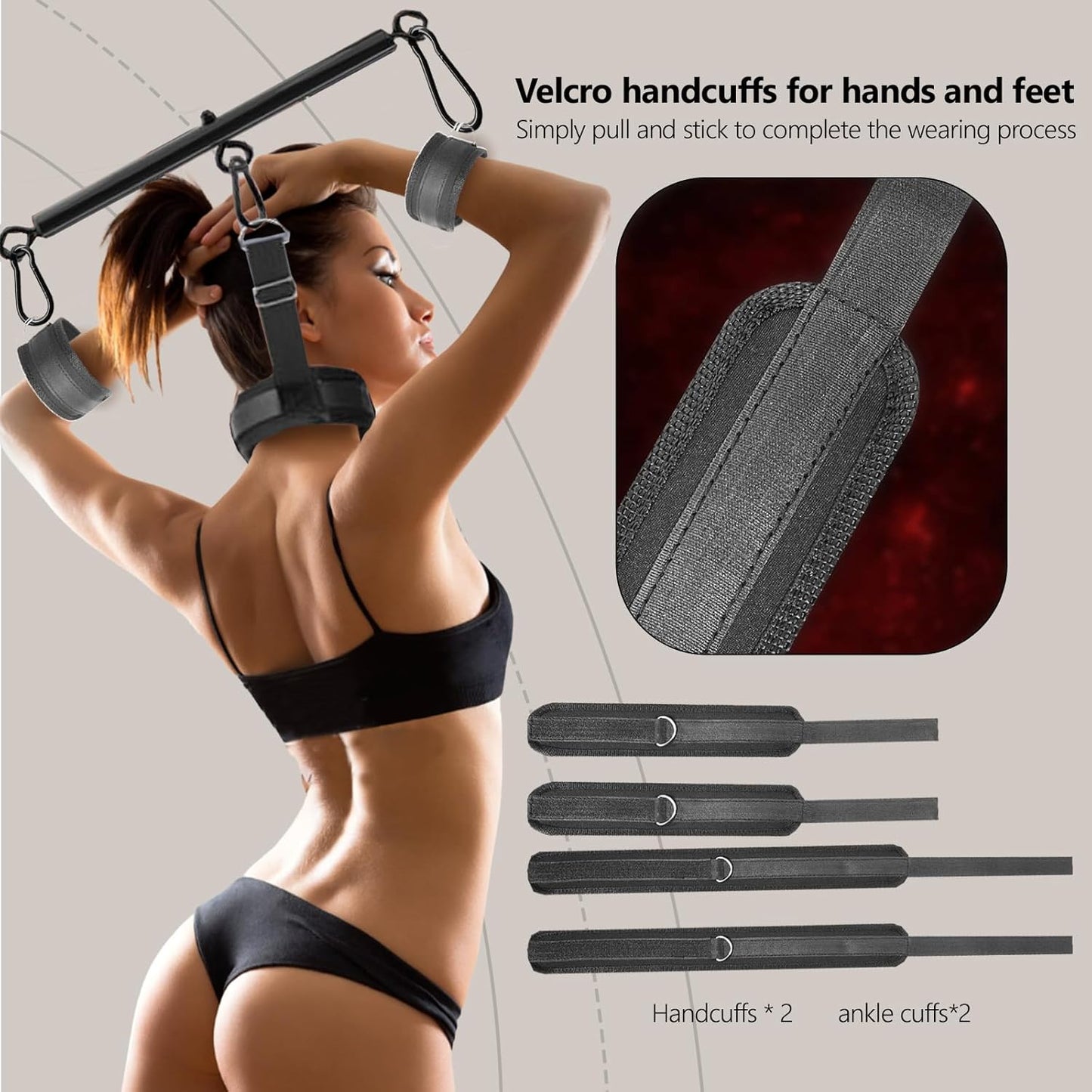SpreadLock BDSM Spreader Bar Restraint Kit
