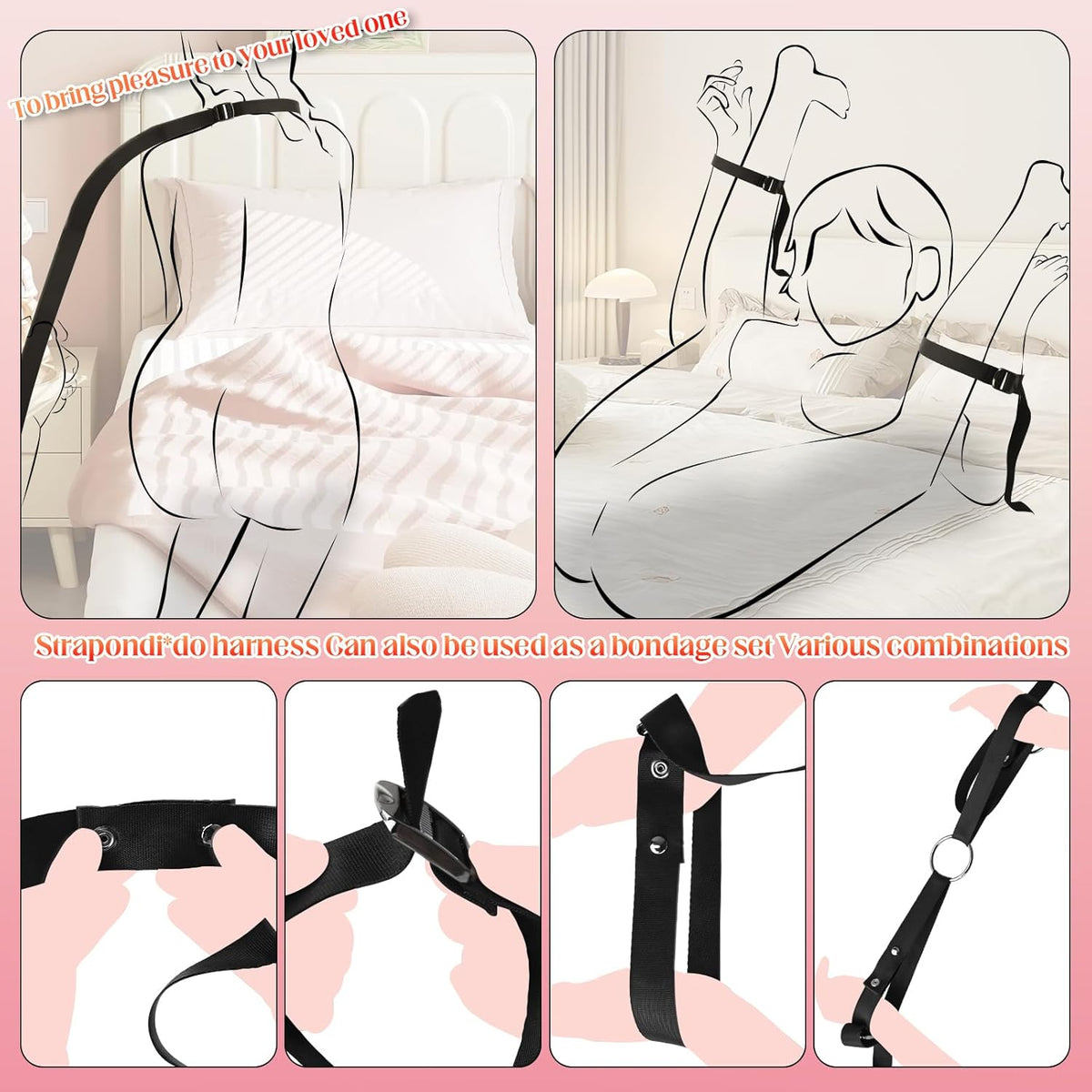 DuskWield Adjustable Multi-Scenario Dildo Strap-On Harness