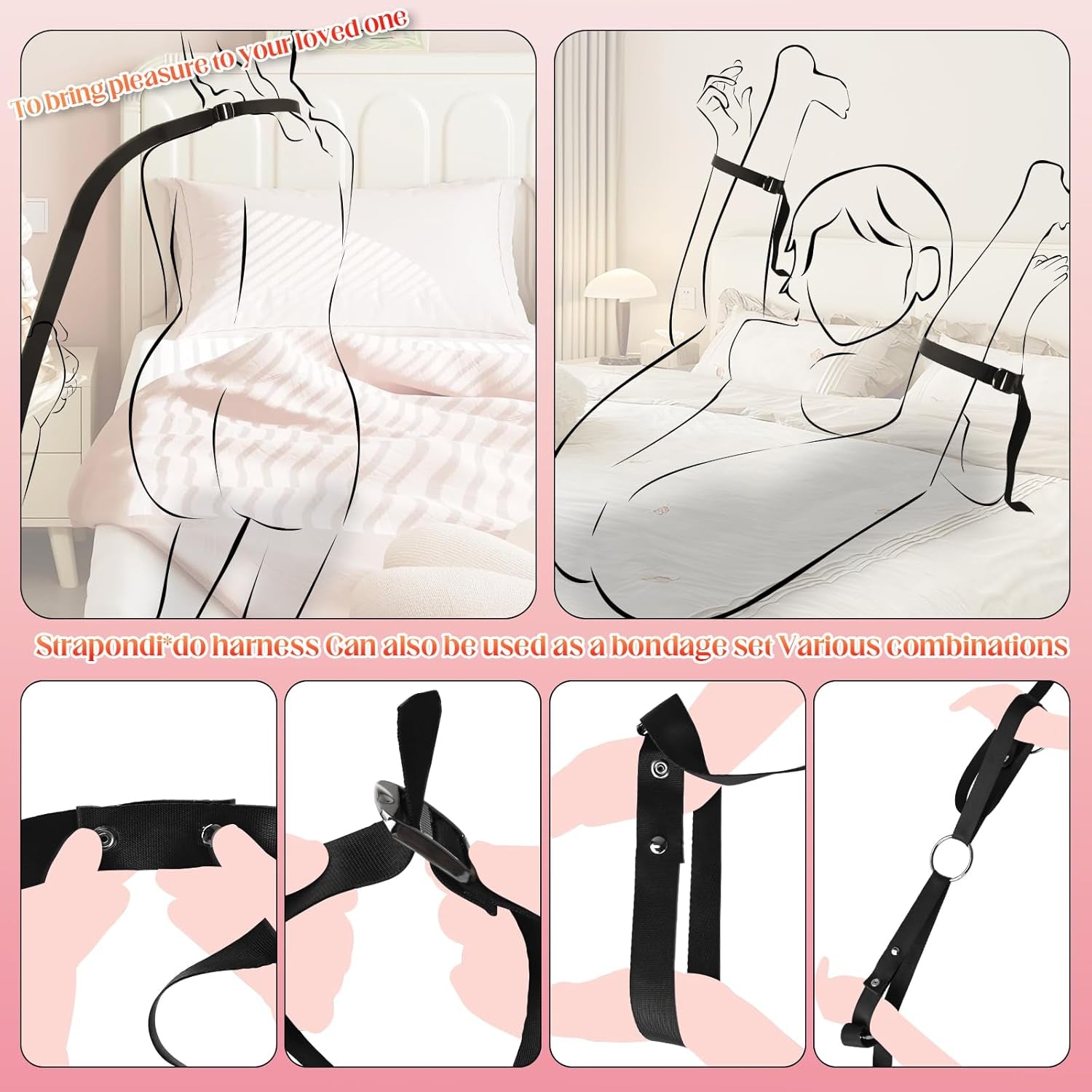 DuskWield Adjustable Multi-Scenario Dildo Strap-On Harness