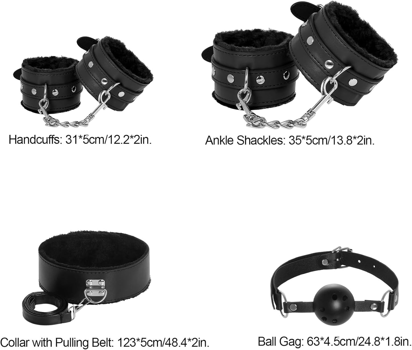 DuskDominion 12-Piece BDSM Bondage Kit