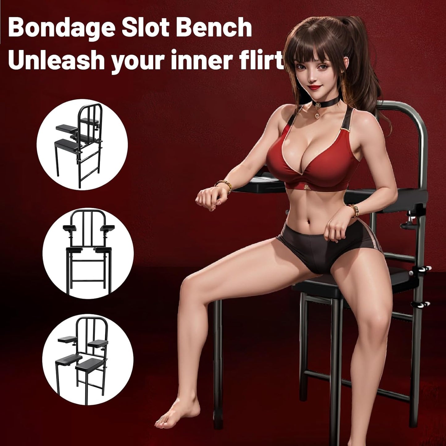 TameLock BDSM Sex Chair with Cuffs