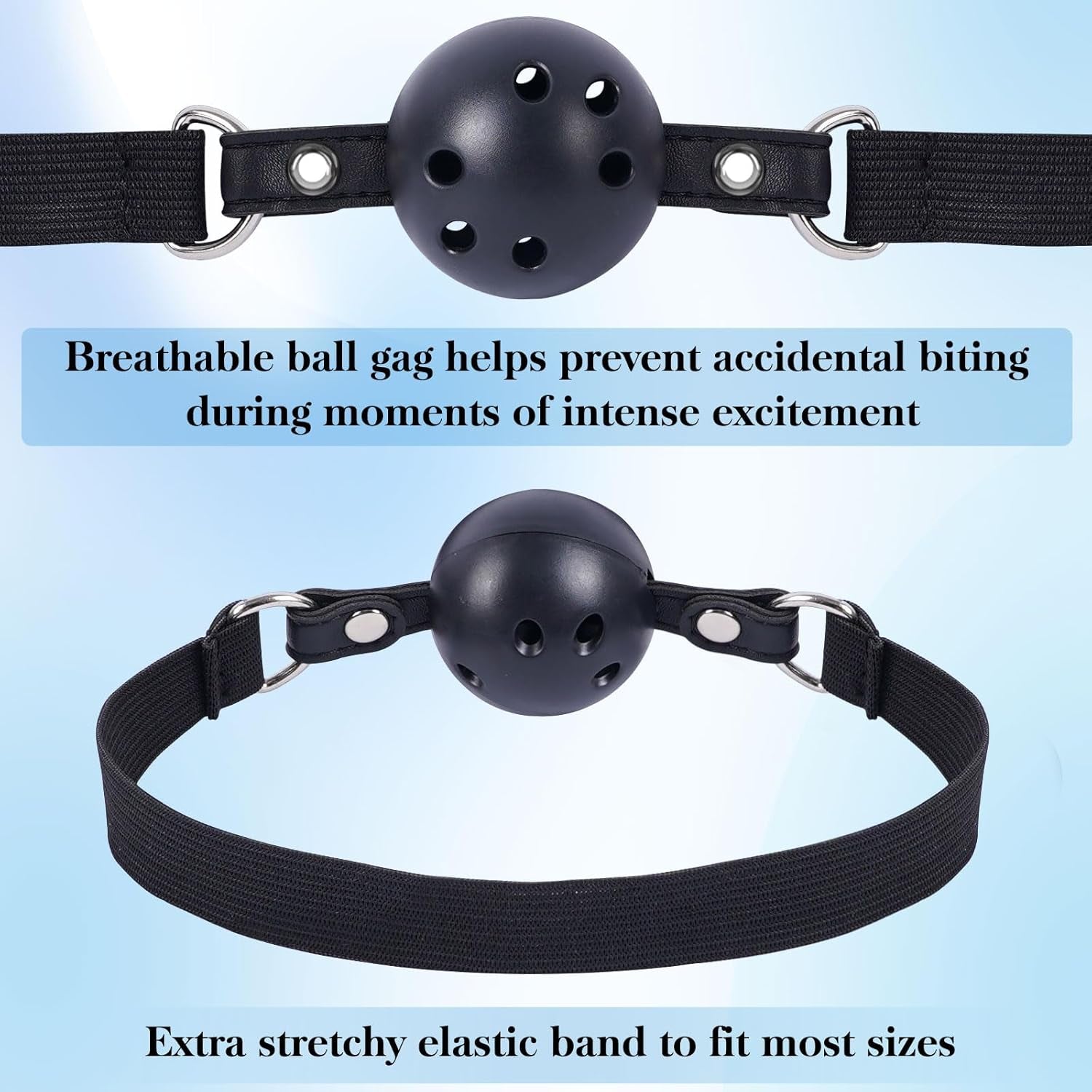 BDSM Bondage Neck to Wrist Restraints Kit with Ball Gag, Couples Sex Toys Adjustable Collar Back Sex Handcuffs Wrist Cuffs, Bed SM Games Bondage Gear Accessories for Couples, Roleplay & Bedroom Fun