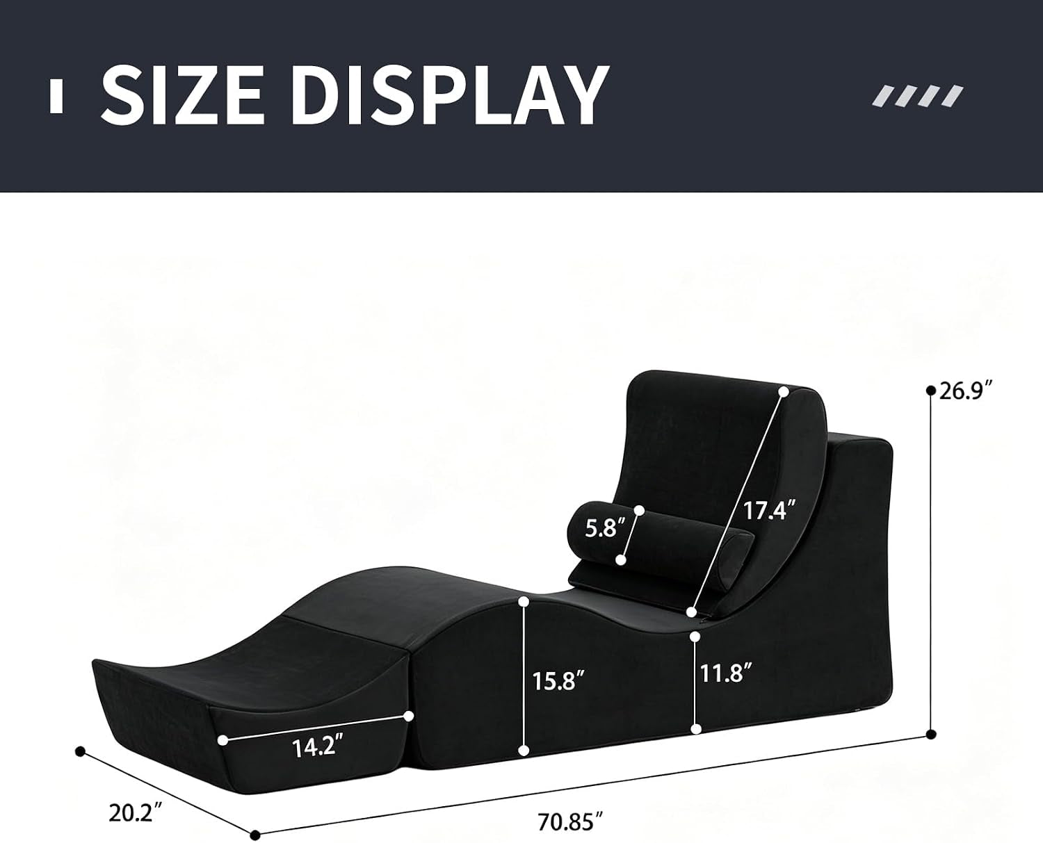 NocturneCurve Ergonomic Convertible Tantra & Sex Chaise