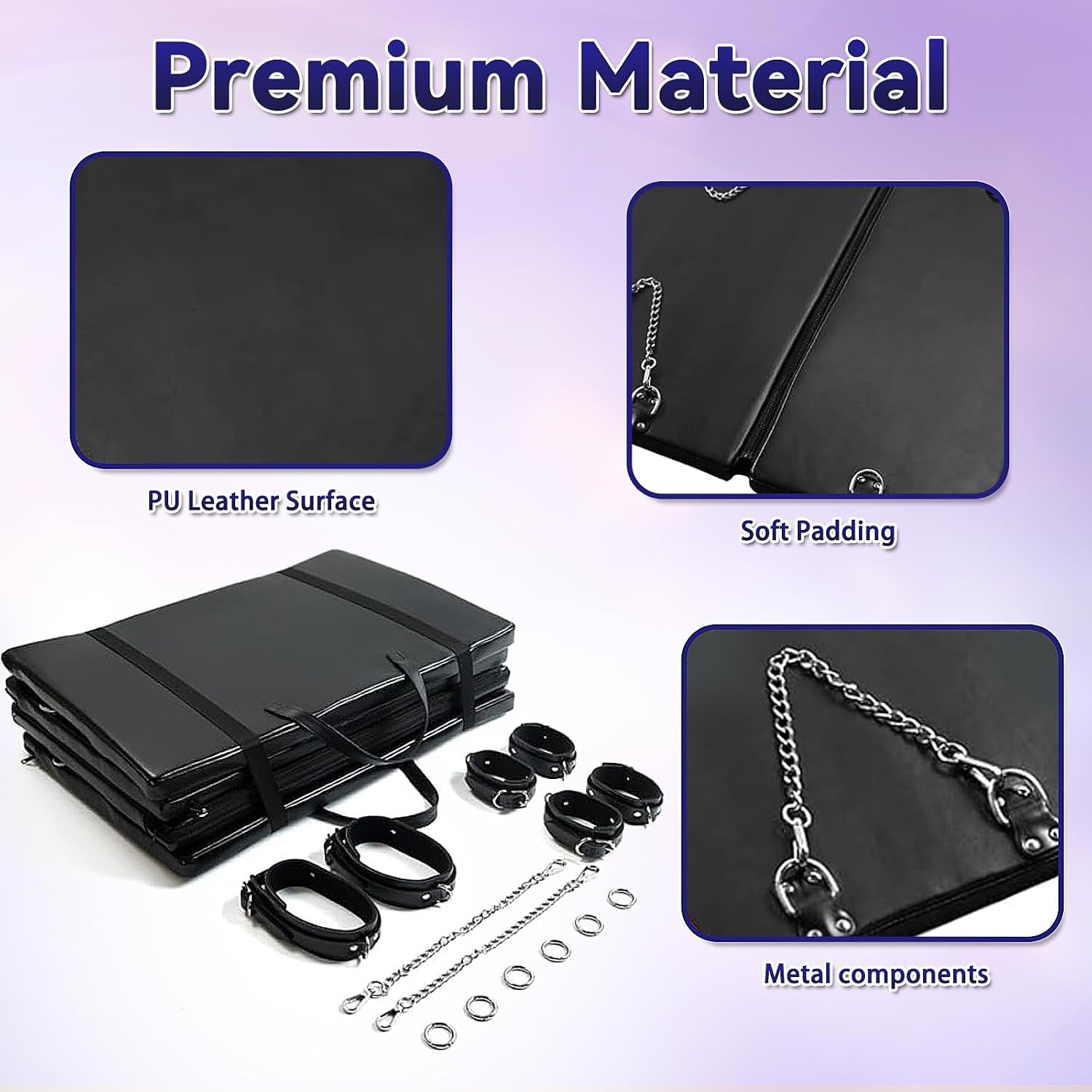 ShadowSuite Folding Bondage Mat & Cuff Set