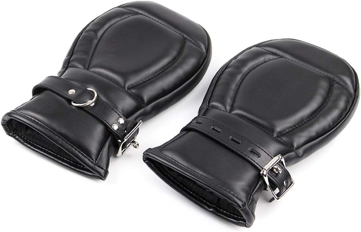 SeveranceBond PU Leather Bondage Mitts