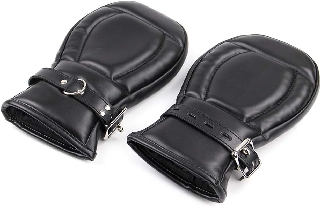 SeveranceBond PU Leather Bondage Mitts