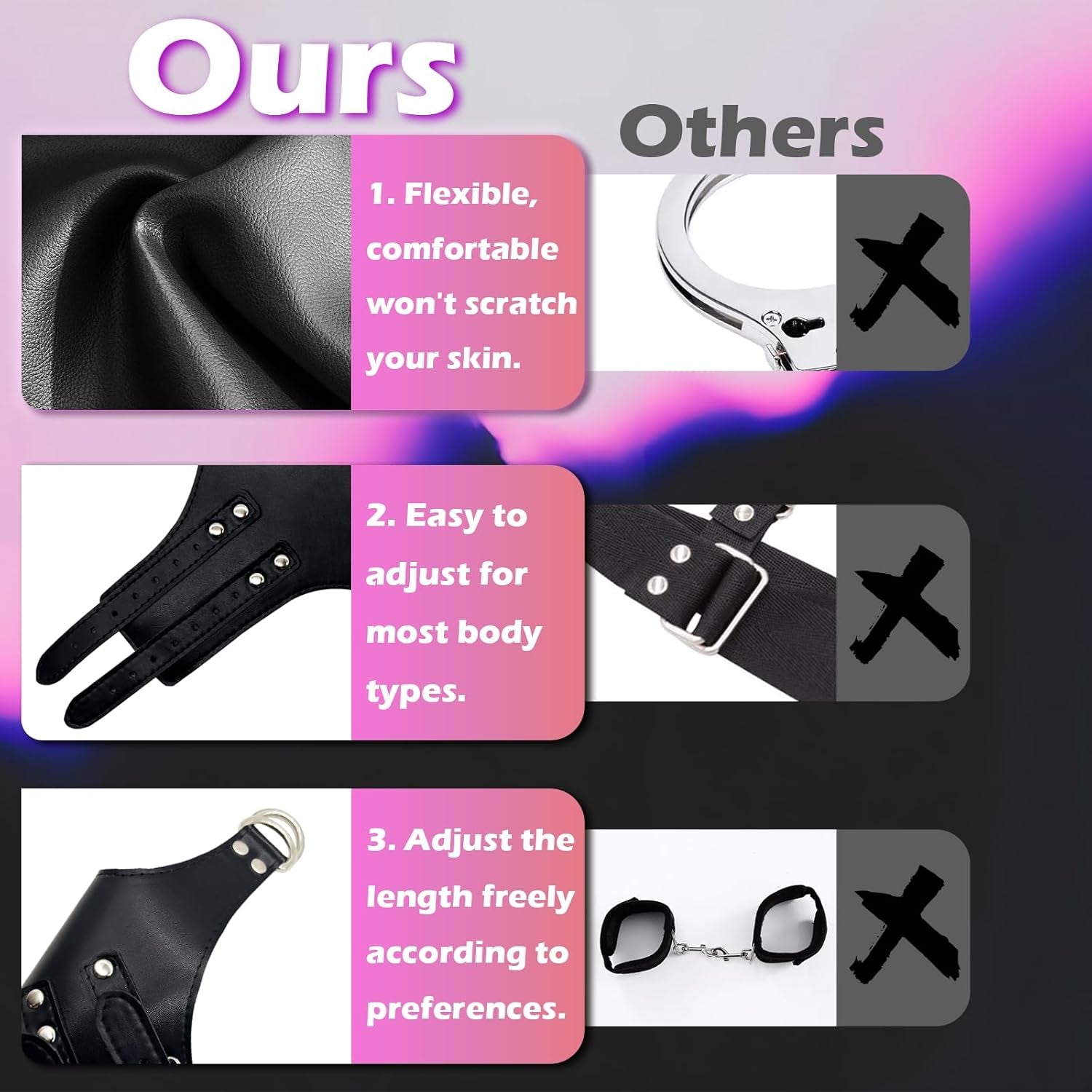 NightBind Adjustable Over-Head Wrist Cuffs