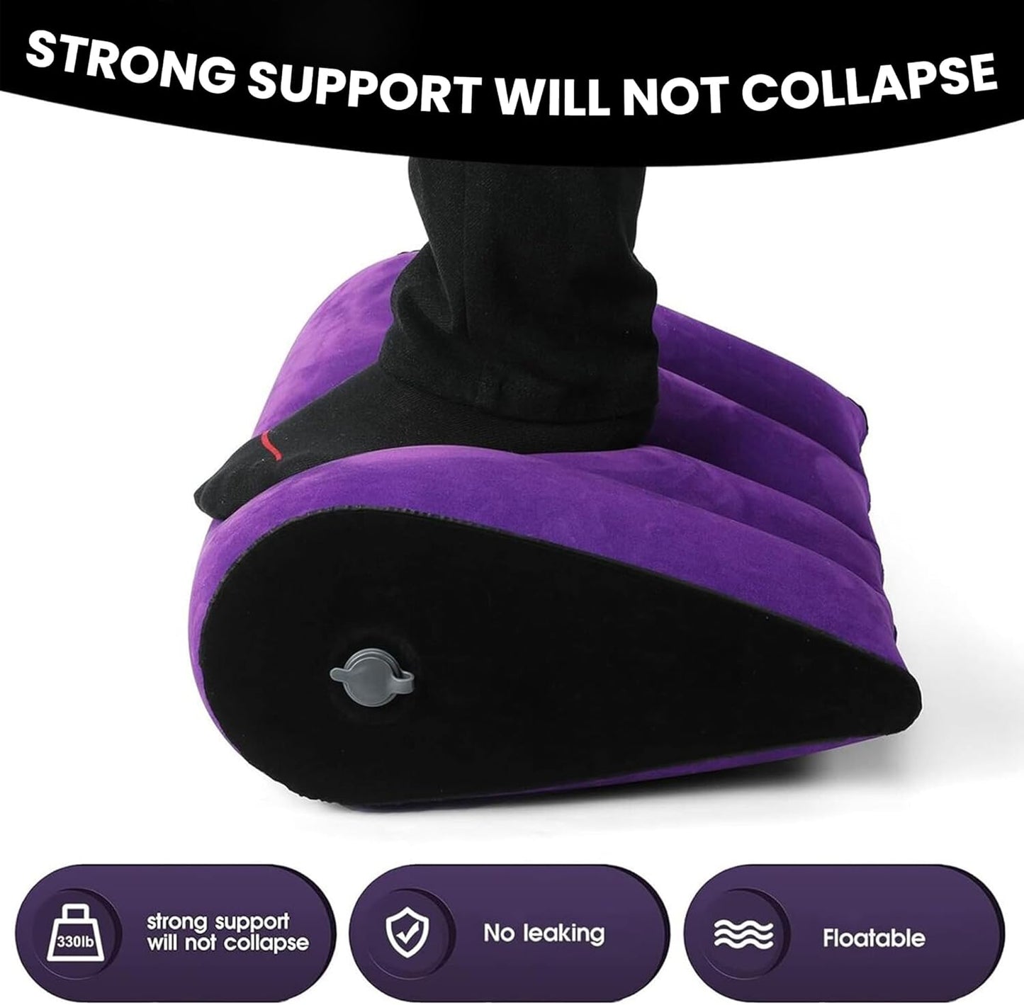 Sex Position Pillow, Triangle-Shaped Sex Pillow Wedge, Sex Position Pillow for Adults Couples, Enhances Intimacy and Support, Sex Pillow Cushion Inflatable for Men and Women