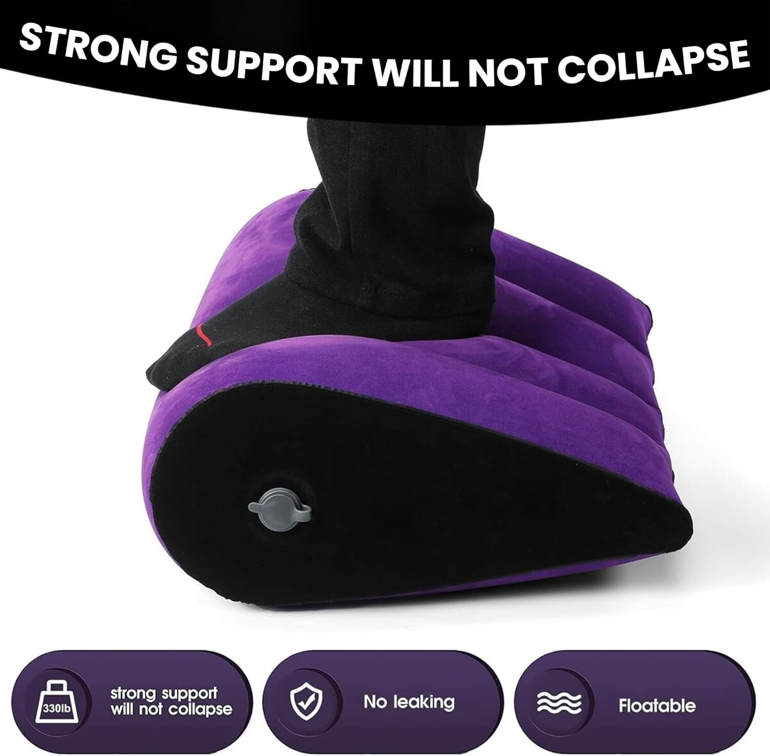 Sex Position Pillow, Triangle-Shaped Sex Pillow Wedge, Sex Position Pillow for Adults Couples, Enhances Intimacy and Support, Sex Pillow Cushion Inflatable for Men and Women