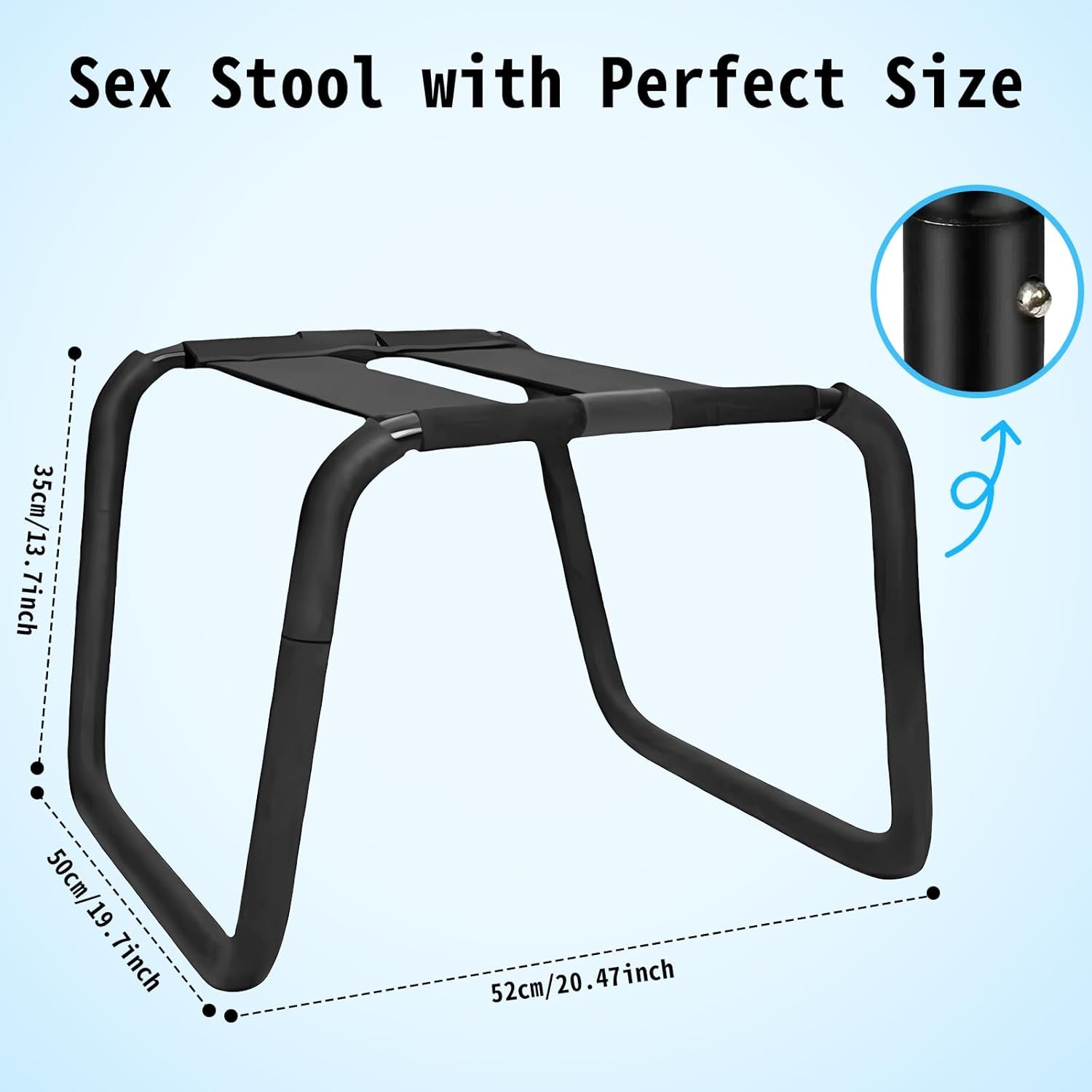 Sex Chair for Couples BDSM Sex Toys, Multifunctional Sex Position Enhancer Chair Adjustable Sex Bench with Bouncing Mount Seat, Weightless Riding Sex Stool Sex Furniture for Bedroom