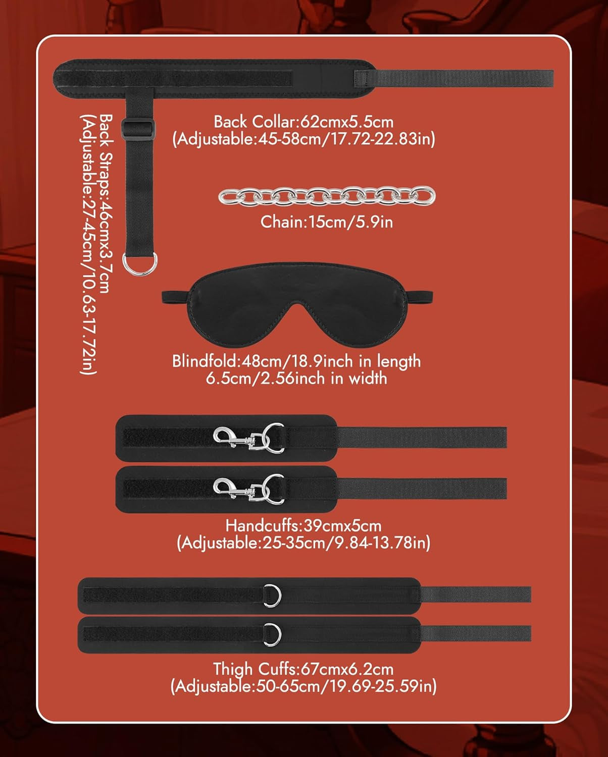 TetherSix Seductive BDSM Restraints Set