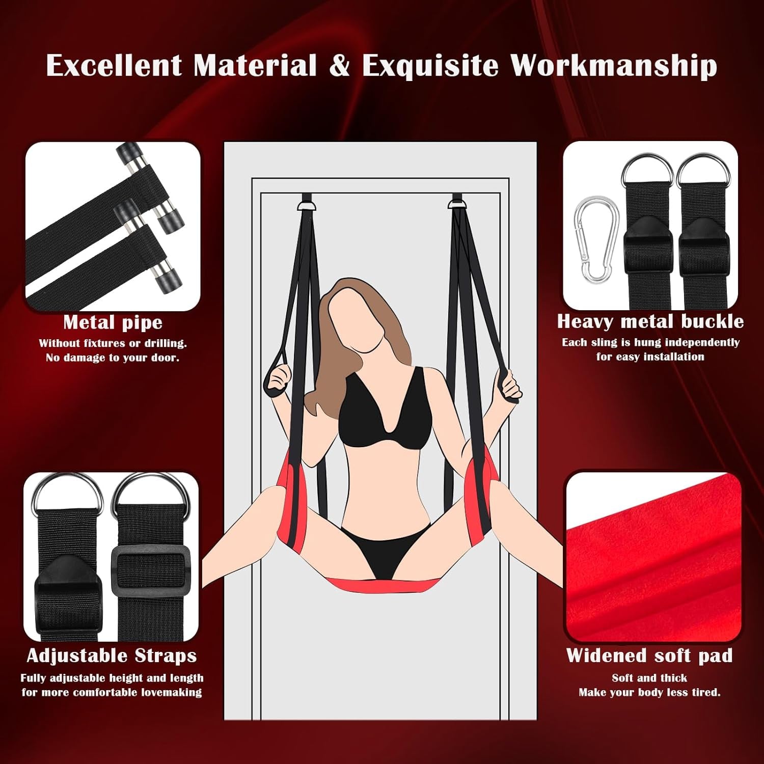 GravityMuse 360° Ceiling & Door Sex Swing