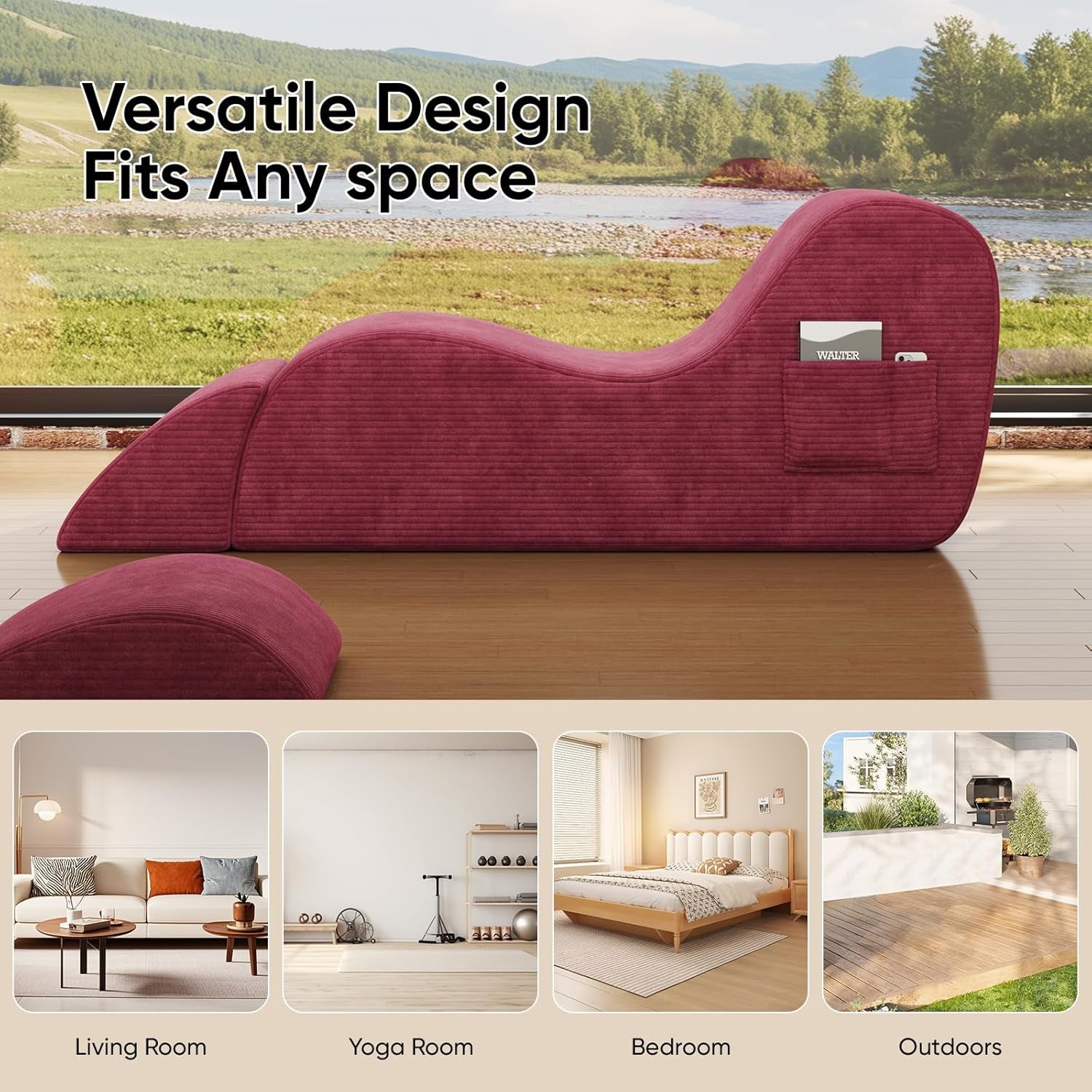 CrimsonSway Sex Chaise Lounge Chair