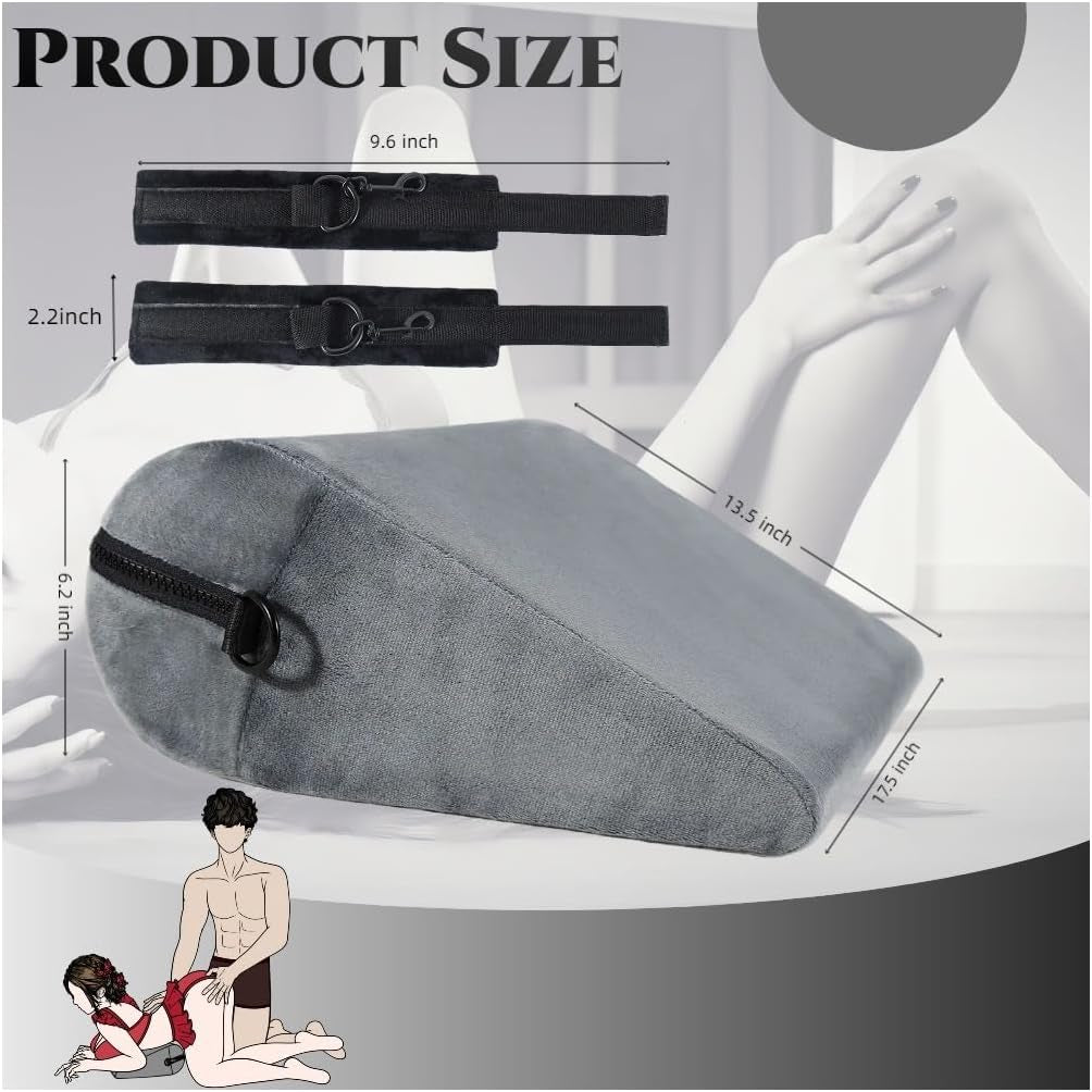 LockLift Sex Position Pillow with Cuffs