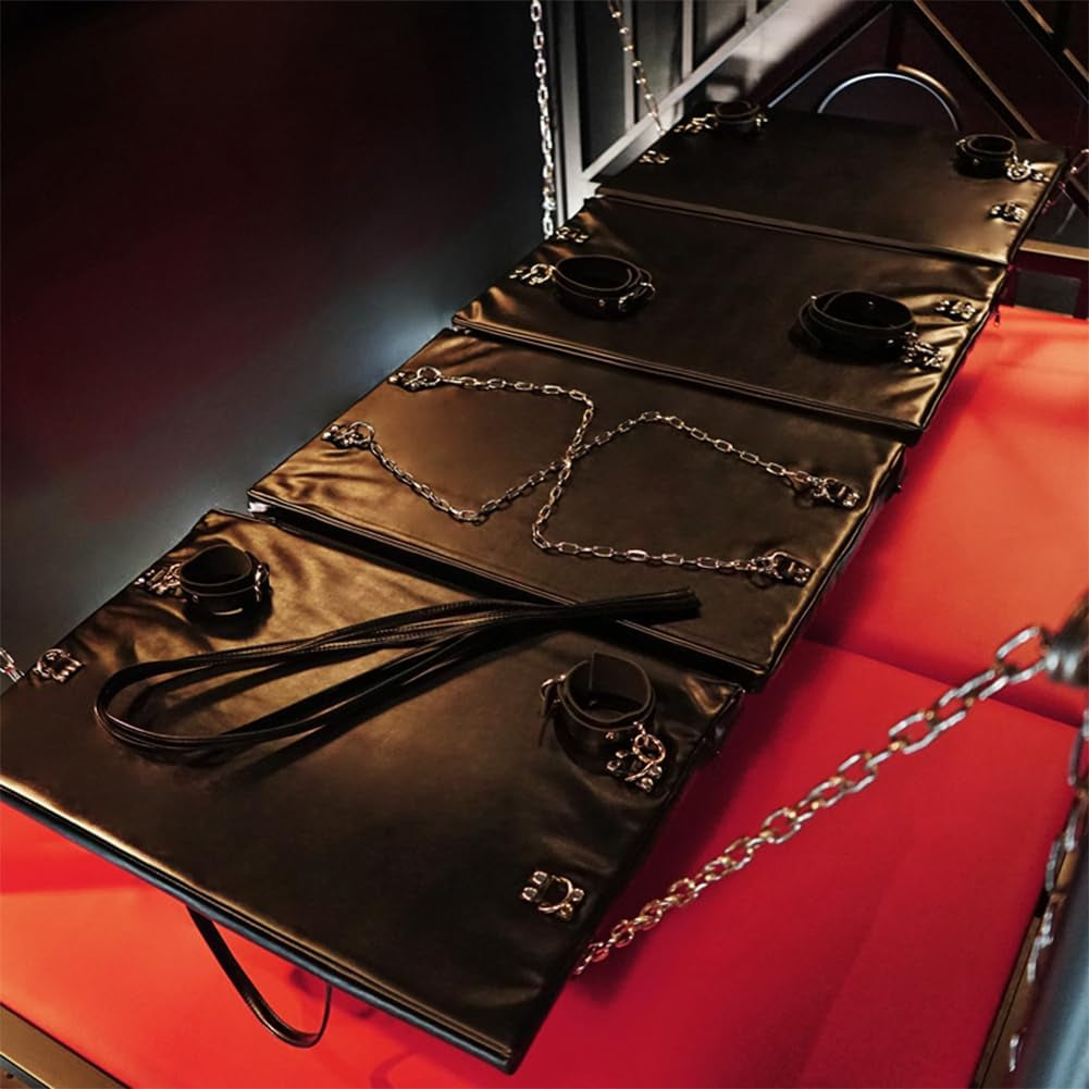 Novelties BDSM Kit Restraints Sex Furniture for Bedroom Chair Couples Adult Toy Bondage Board Wrist and Ankle Handcuffs Set Bondaged Sofa Bed Cushion Sex Toys Games Bench Tool Seat Accessories