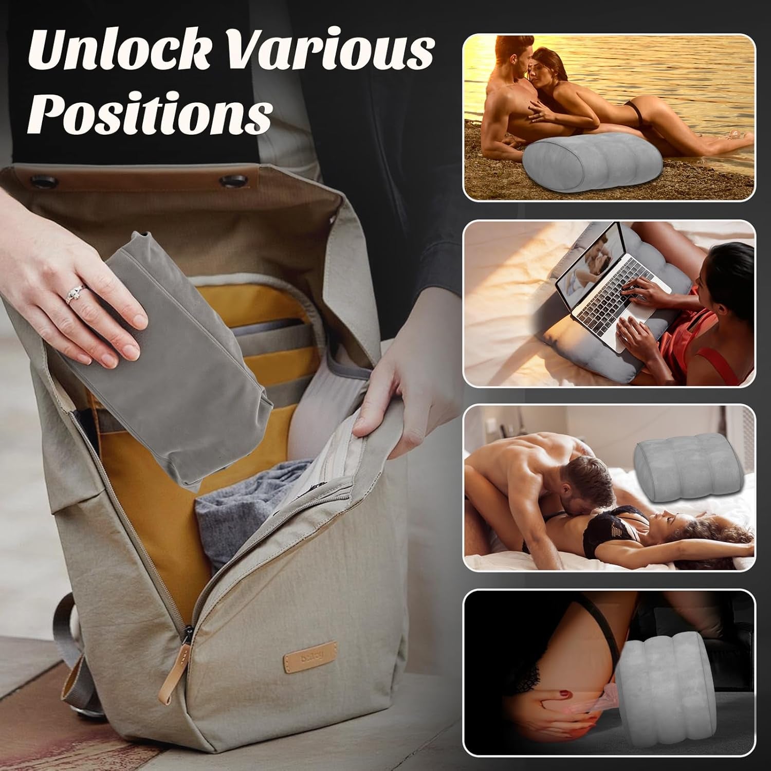 NightMotion Sex Pillow with Thrusting Dildo