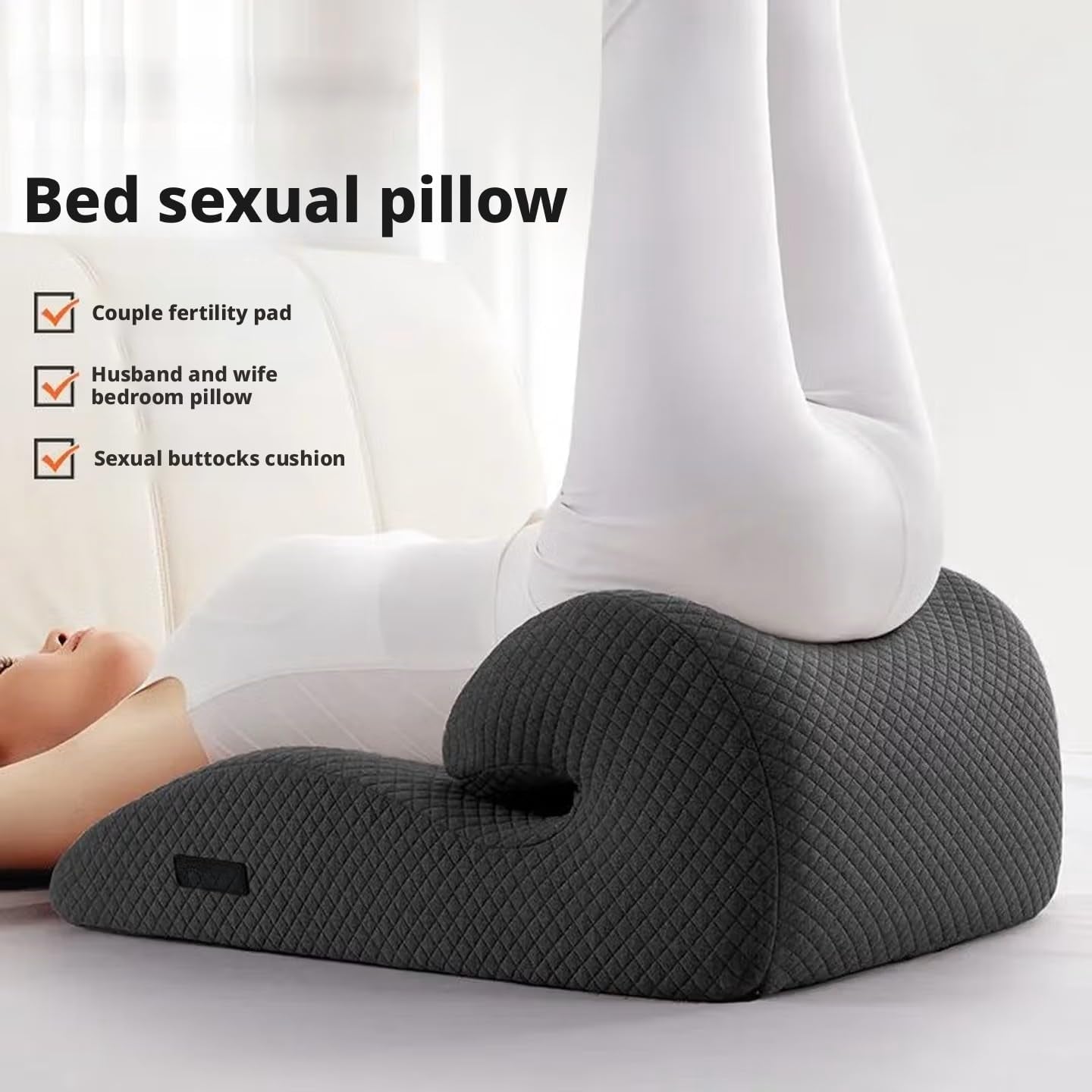 NoctisDream 24" Memory Foam Sex Wedge Pillow | Support for Couples