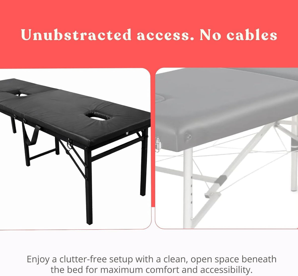 TheVoid Foldable Milking Table with Dual Openings and Open Underframe