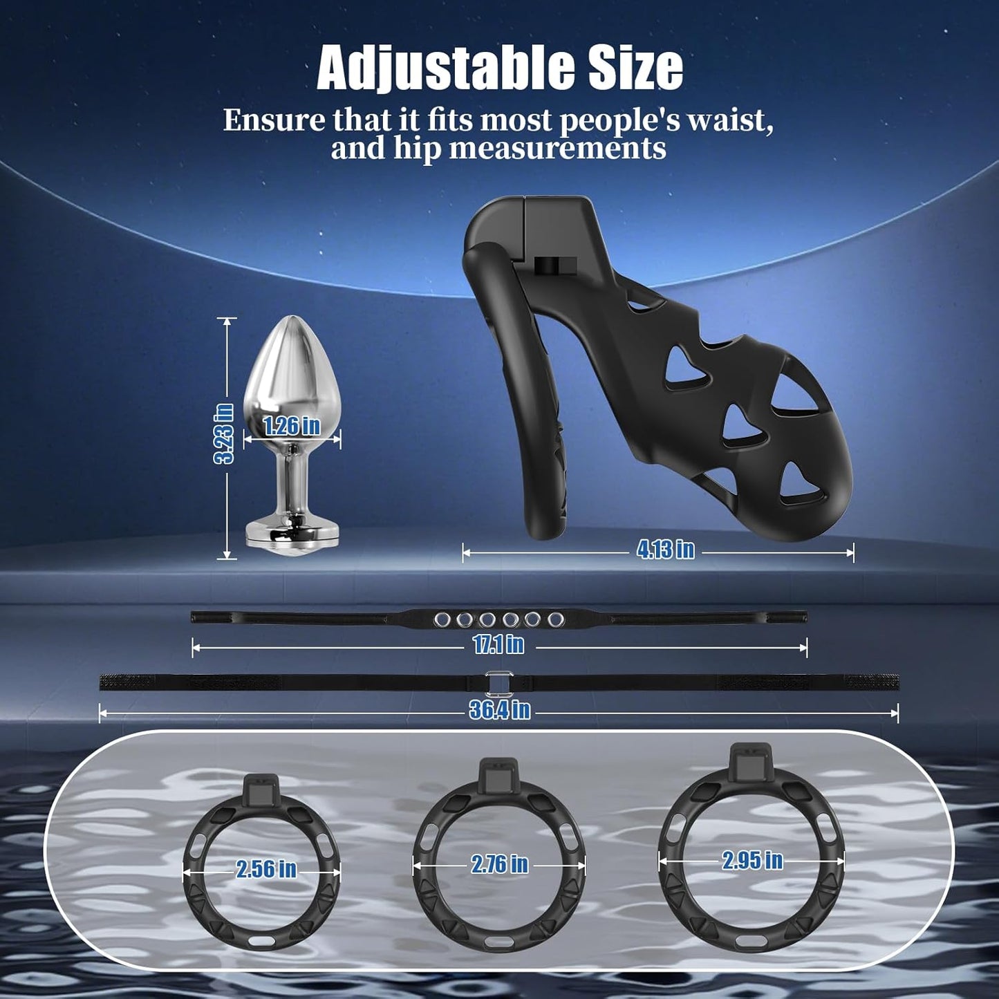 LockDown Modular Chastity Cage Set