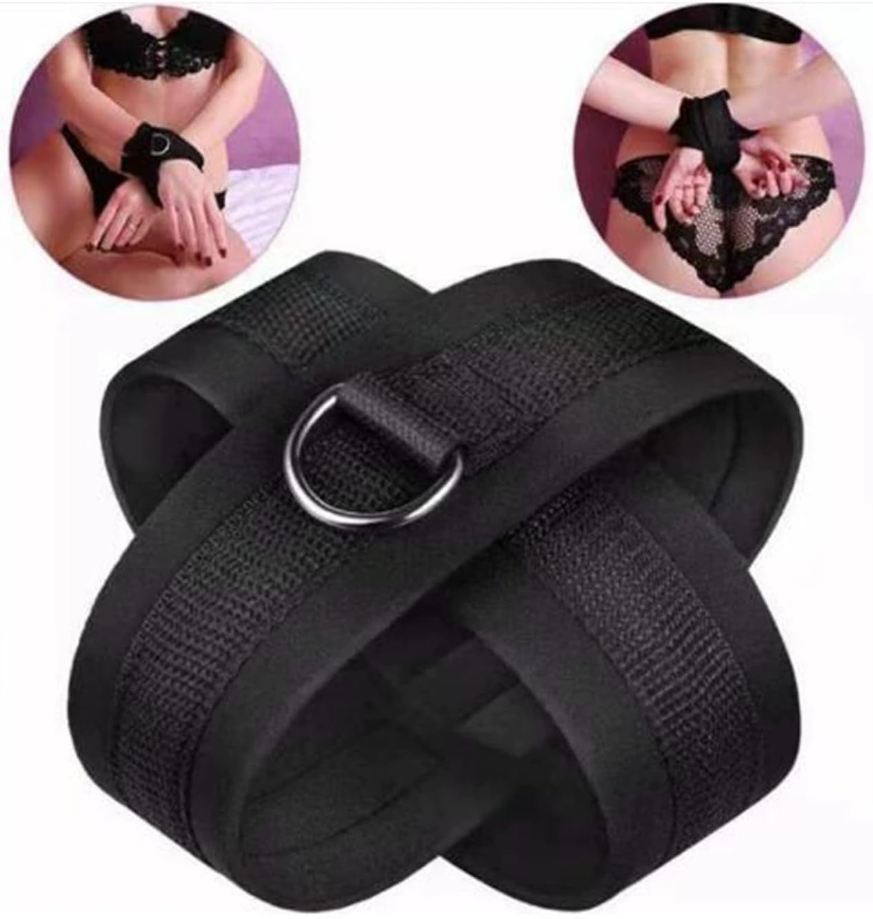 CrossFire  Cross Bondage Cuffs – Adjustable Restraint Set