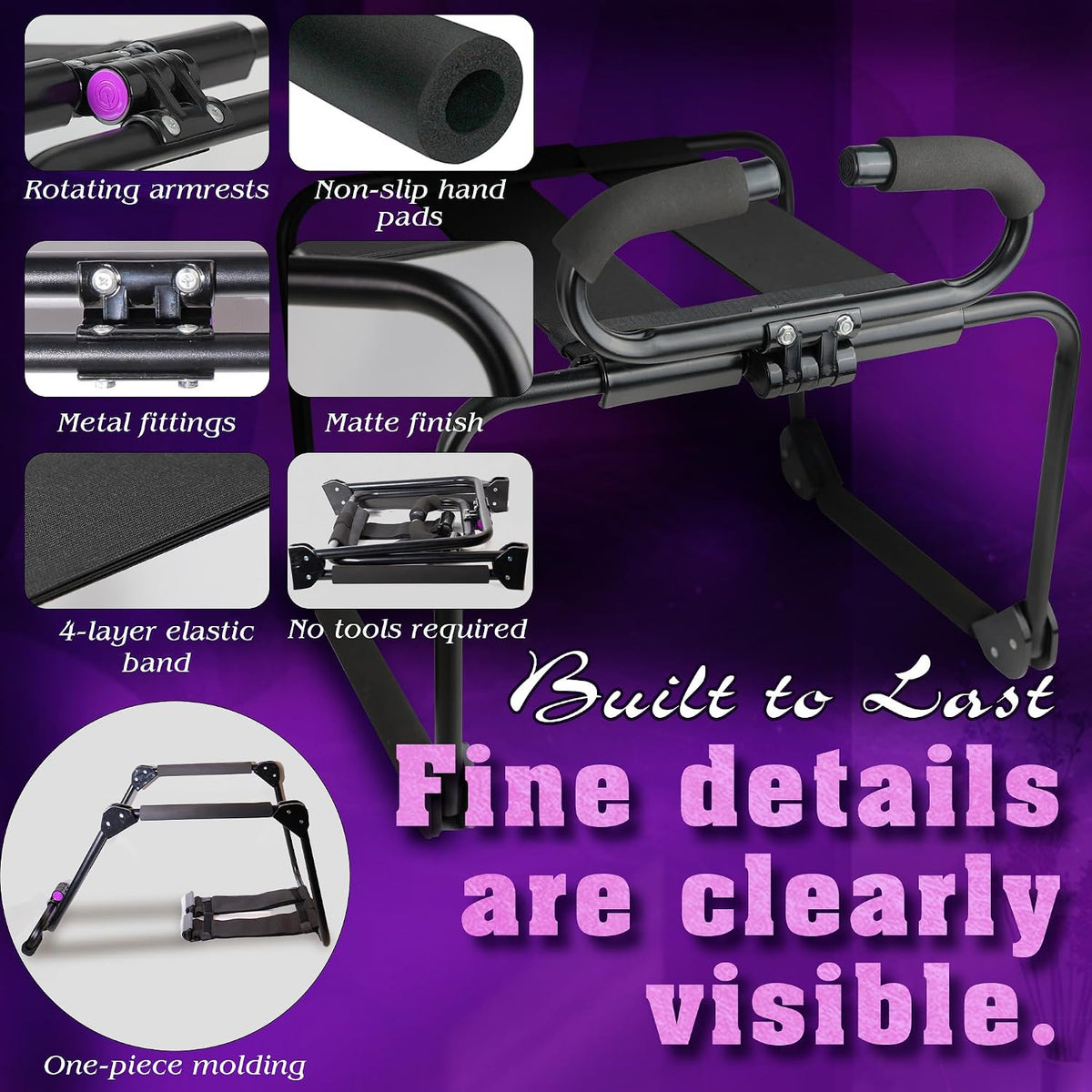 DuskVessel Folding Sex Chair with Dildo Mount