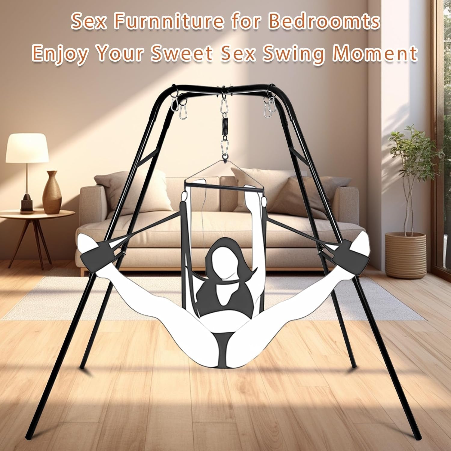 ControlApparatus Sex Swing Stand | 800 lb Freestanding Steel Frame