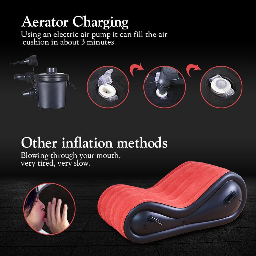 NoirRise Inflatable Sex Sofa with Cuffs