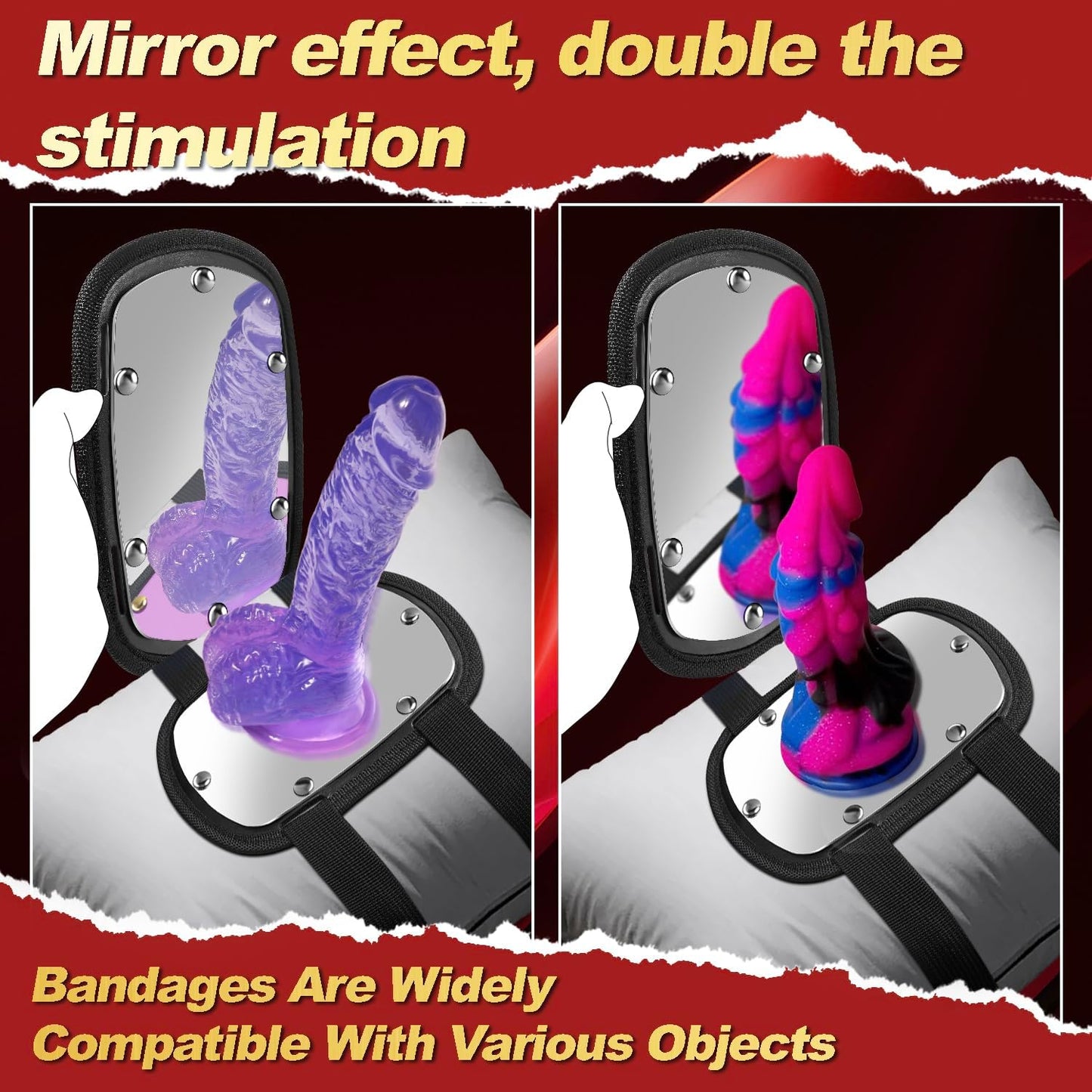 ReflectionRide Dildo Mount | Suction Strap-On Sex Saddle