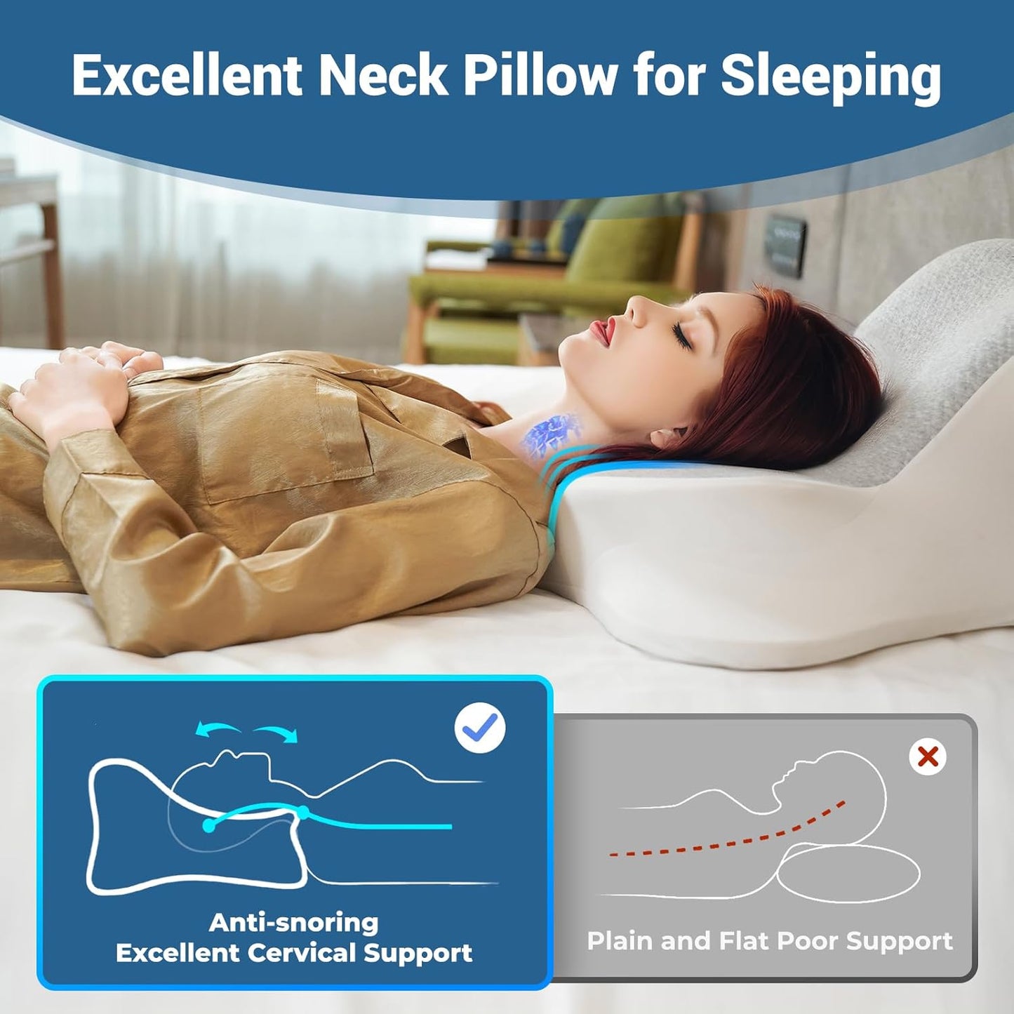 SilkLift Sex Position Memory Foam Wedge Pillow