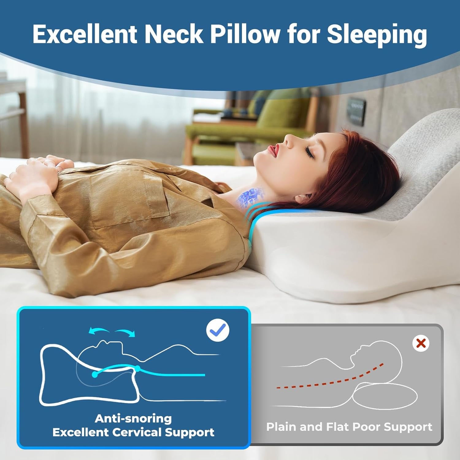 SilkLift Sex Position Memory Foam Wedge Pillow
