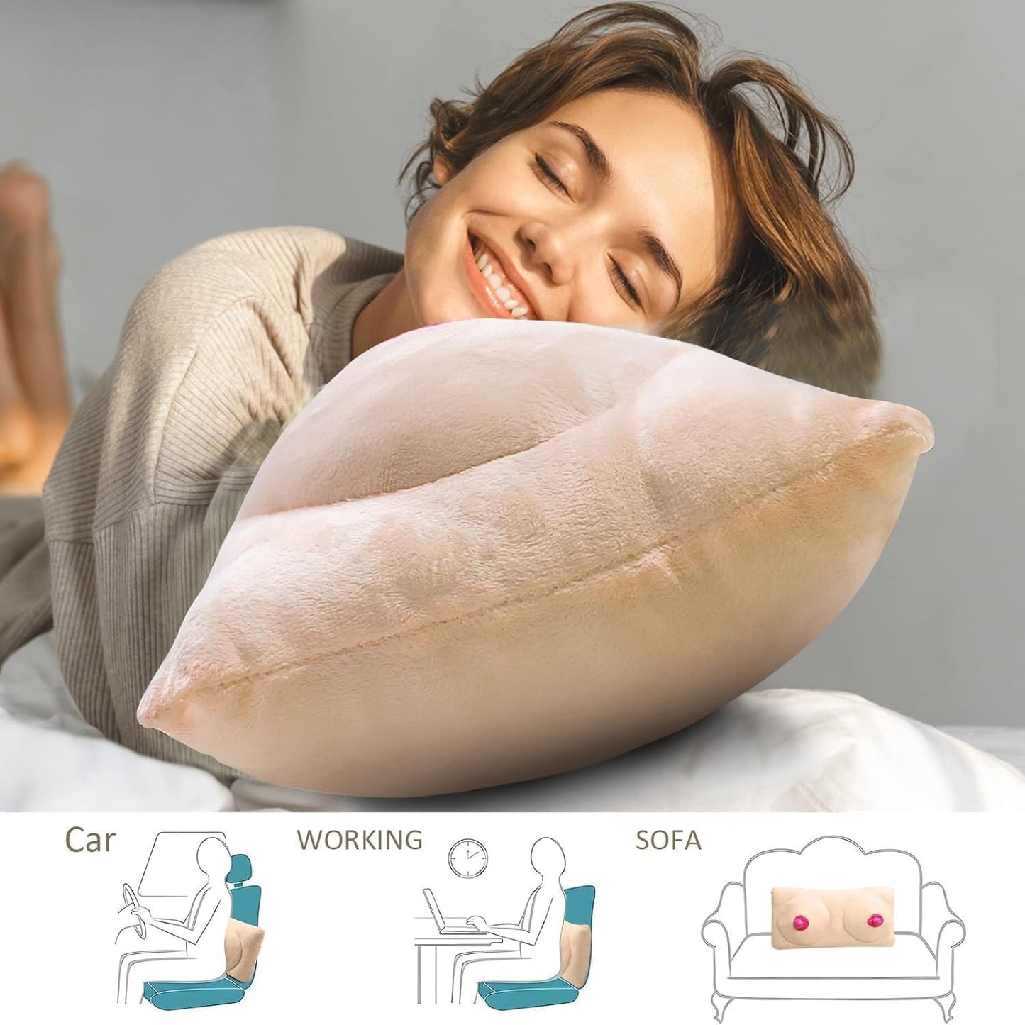 VelvetTease Sex Position Pillow | Plush Couples Support Cushion