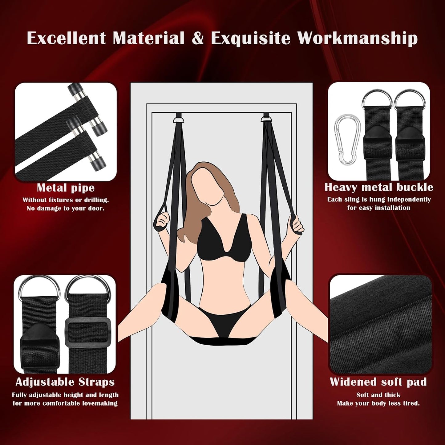 OrbitVice 360° Sex Swing | Ceiling & Door BDSM Swing