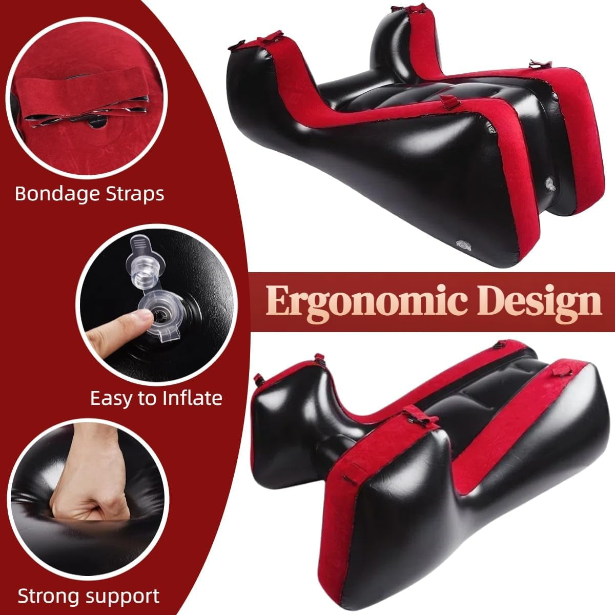 Sex Sofa Inflatable Sex Furniture with Electirc Inflator BDSM Bondage Sex Chair for G Spot Position Pillow Cushion Sex Toys Adult Games for Couples Women Men