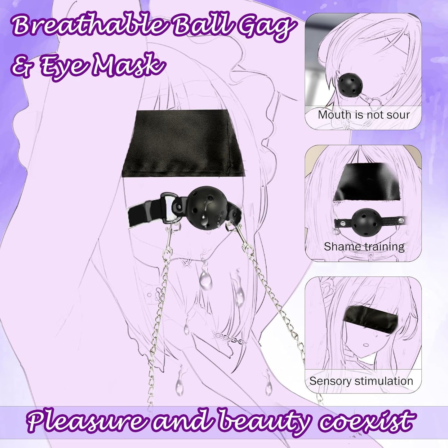 DarkPulse BDSM Bondage Restraint Anal Plug Kit