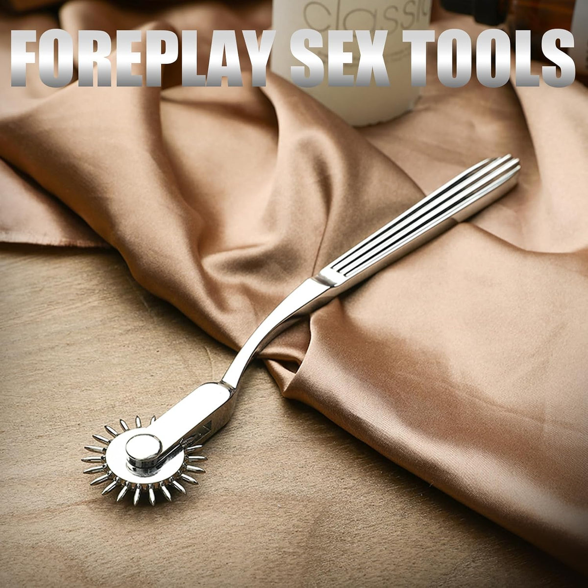 EuphoricNight Stainless Steel Wartenberg Pinwheel for BDSM Sensation Play