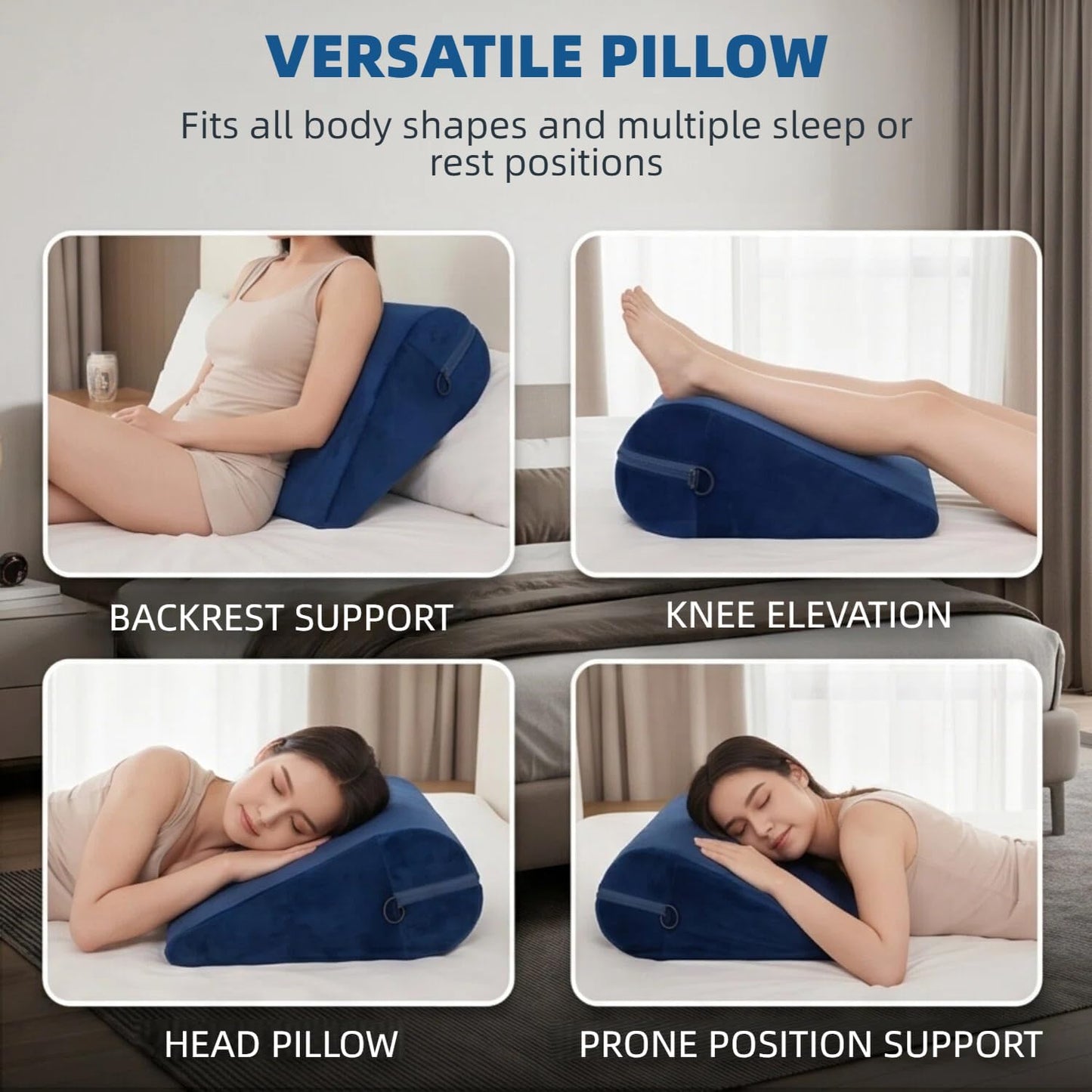 SirenRest BDSM Sex Position Pillow with Cuffs