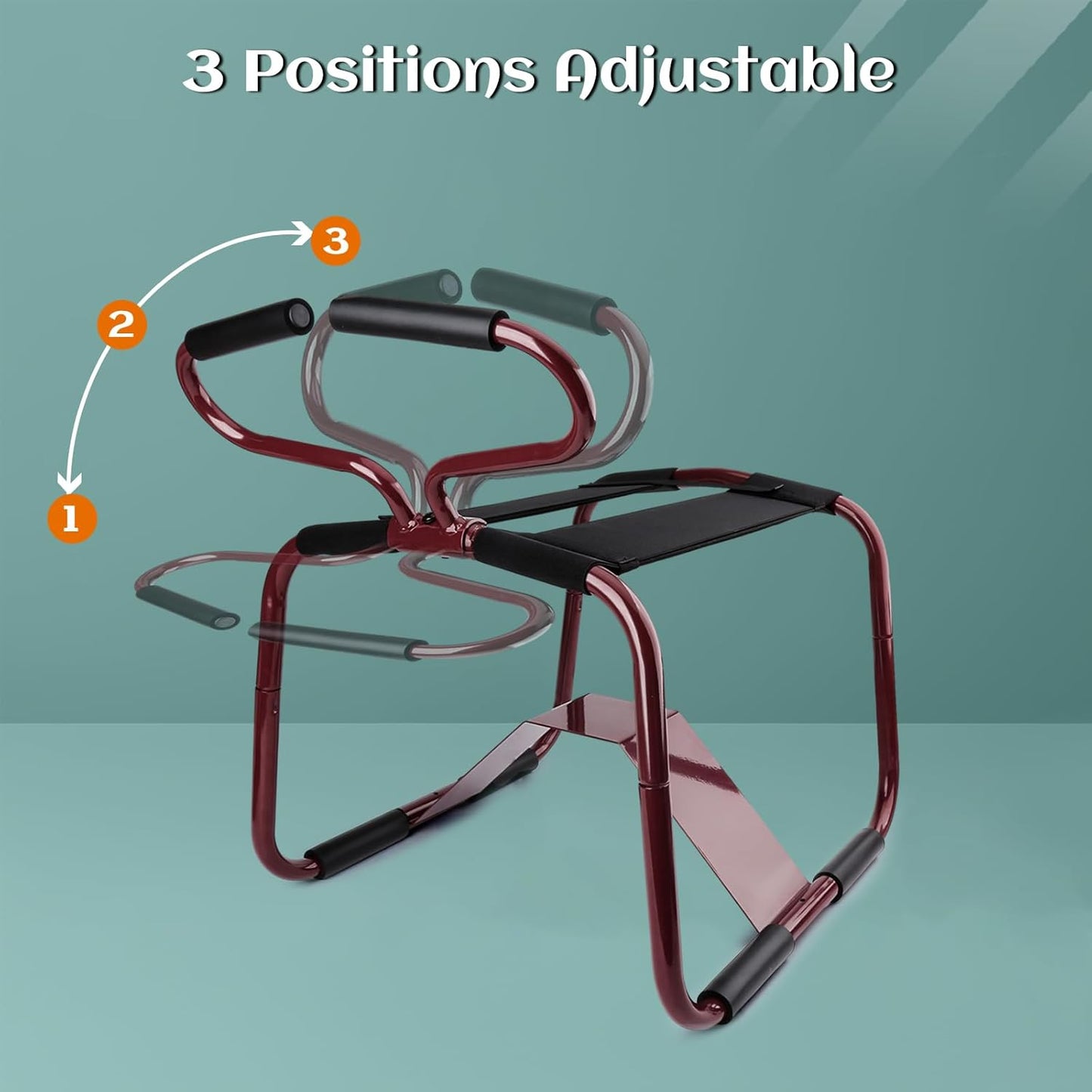 Bondage Chair Sex Furniture Bouncing Mount Stools Adult Sex Toy, Sex Love Chair with Handrail Detachable and Convenient Elastic Chair for Position Support, Weightless Position Sex Bench for Couples