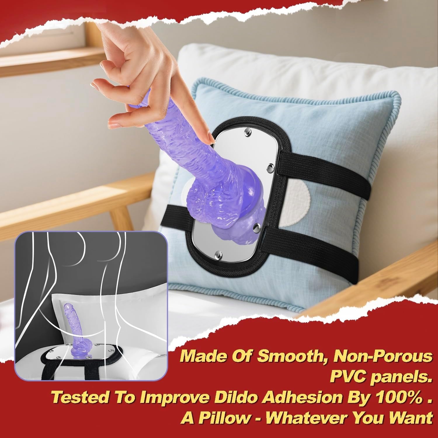 ReflectionRide Dildo Mount | Suction Strap-On Sex Saddle