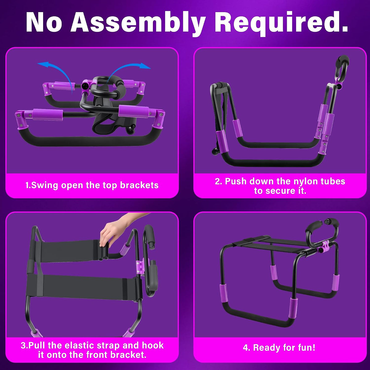 AmethystThrone Sex Chair with Rotating Armrests & Remote Dildo
